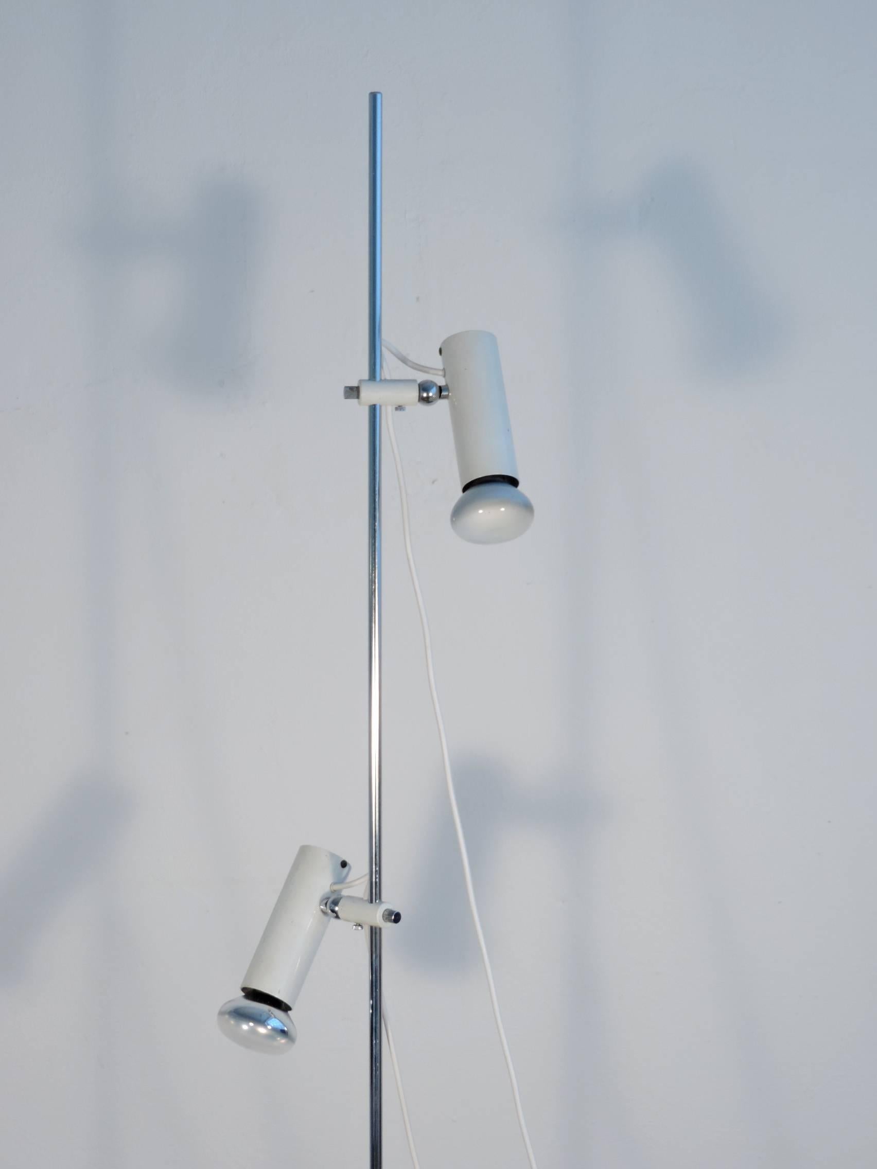 Gino Sarfatti Mod.1055 double spot floor lamp for Arteluce.