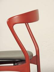 Splendid set of six surreal dining chairs.