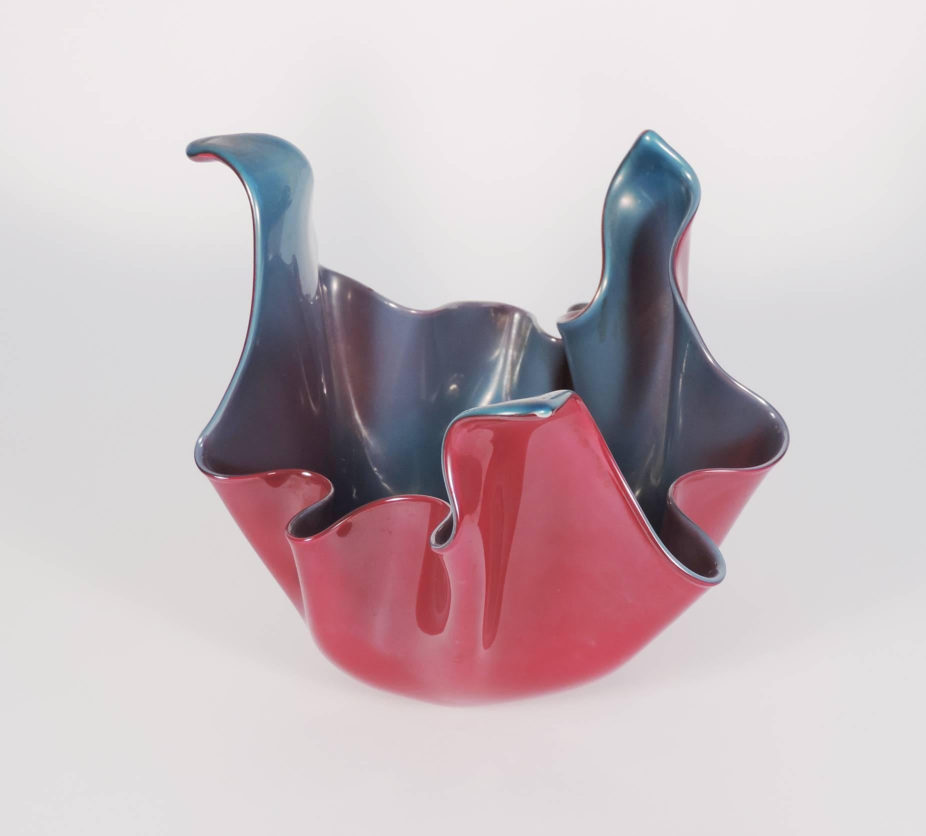 Vase „Fazzoletto“ von Fulvio Bianconi für Venini (Moderne der Mitte des Jahrhunderts) im Angebot