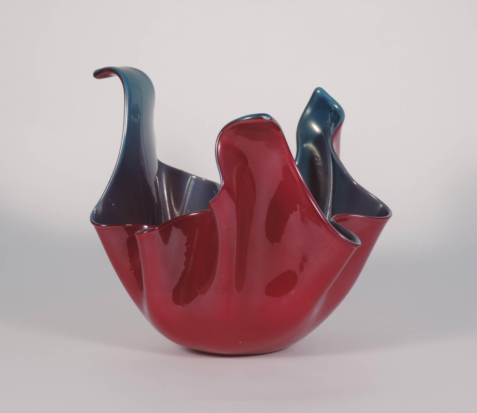 Vase „Fazzoletto“ von Fulvio Bianconi für Venini (Italienisch) im Angebot