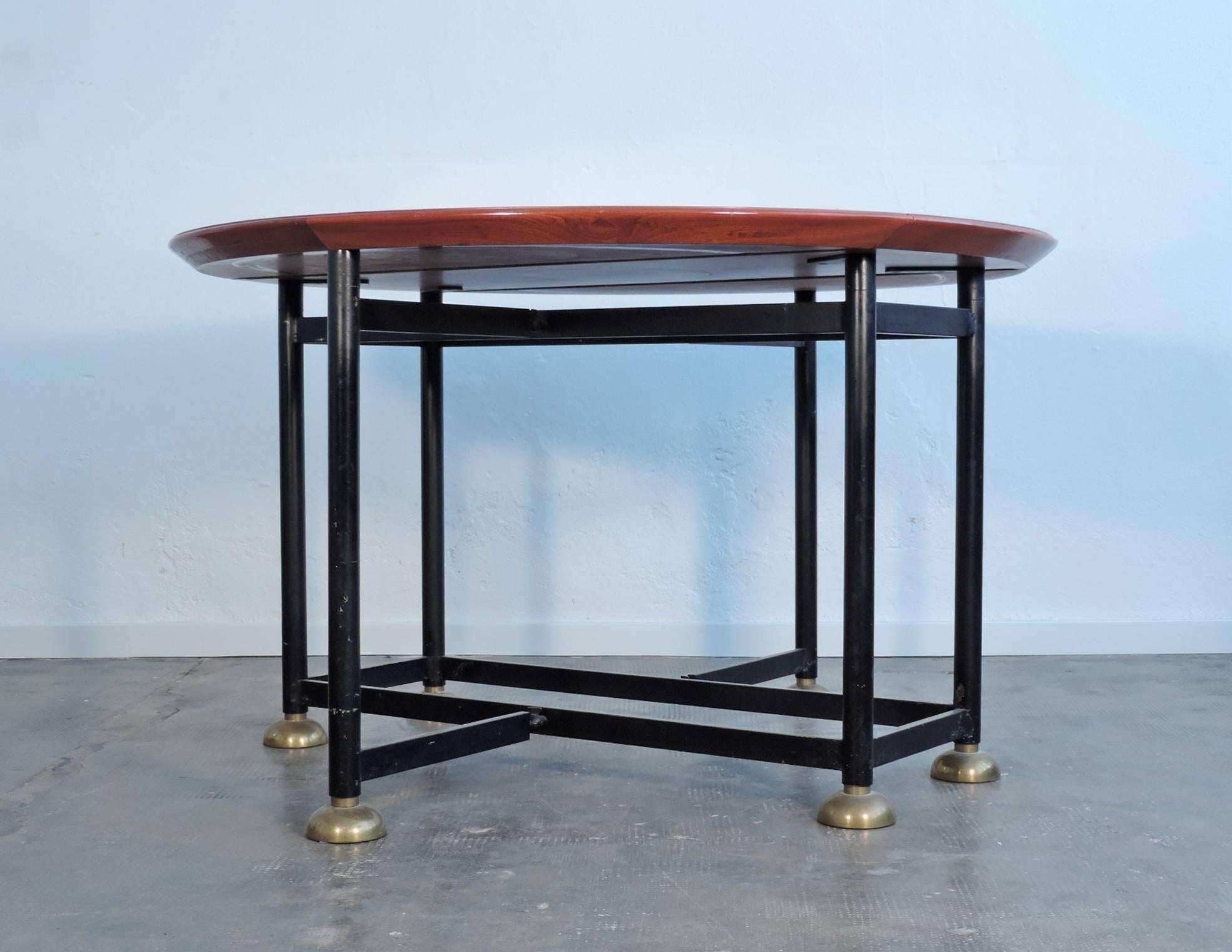 Lacquered Architectural Italian 20th Century Folding Dining Table For Sale