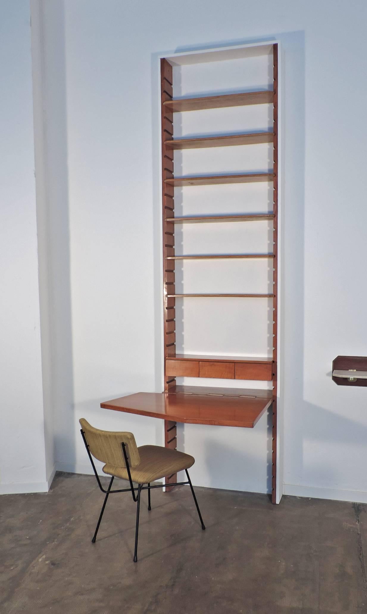 BBPR Unique Encased Library with Foldable Desk 1