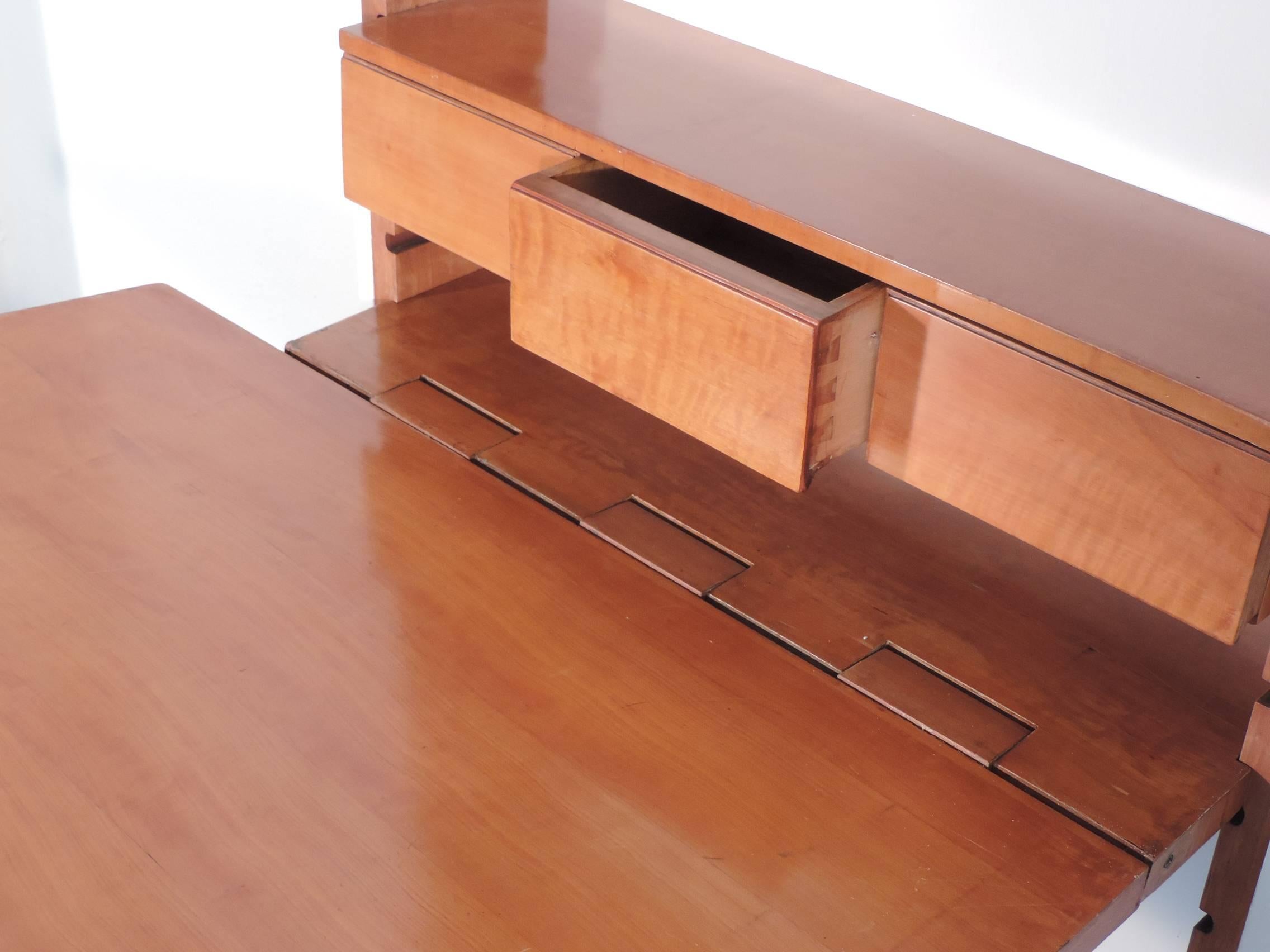 BBPR Unique Encased Library with Foldable Desk 2