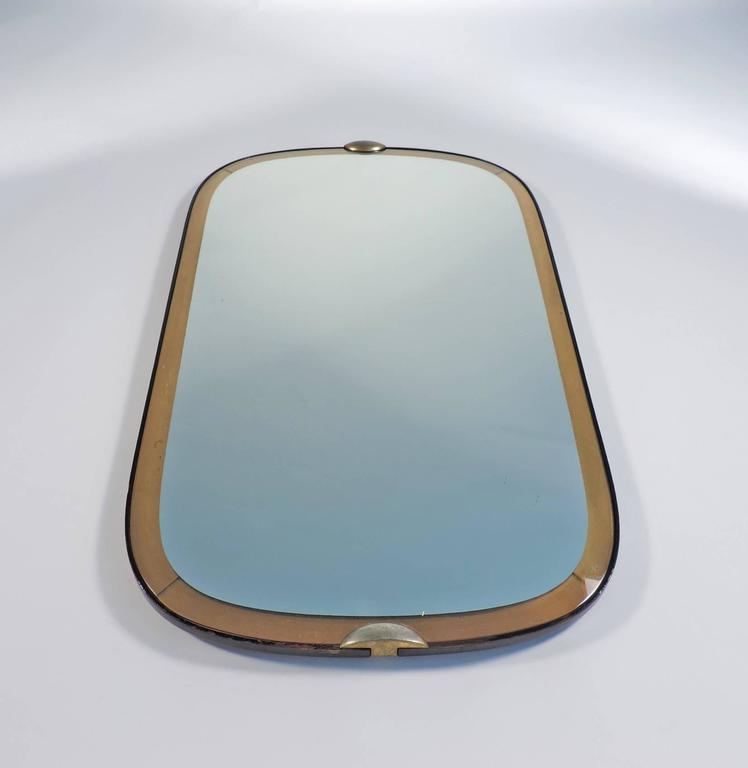 Pietro Chiesa Wall Mirror For Fontana Arte At 1stdibs Pietro Chiesa Yellow Frame Wall Mirror For Fontana Arte