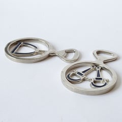 Pair of Gucci Equestrian Enamel and Metal Bottle Openers, Italy, 1980s