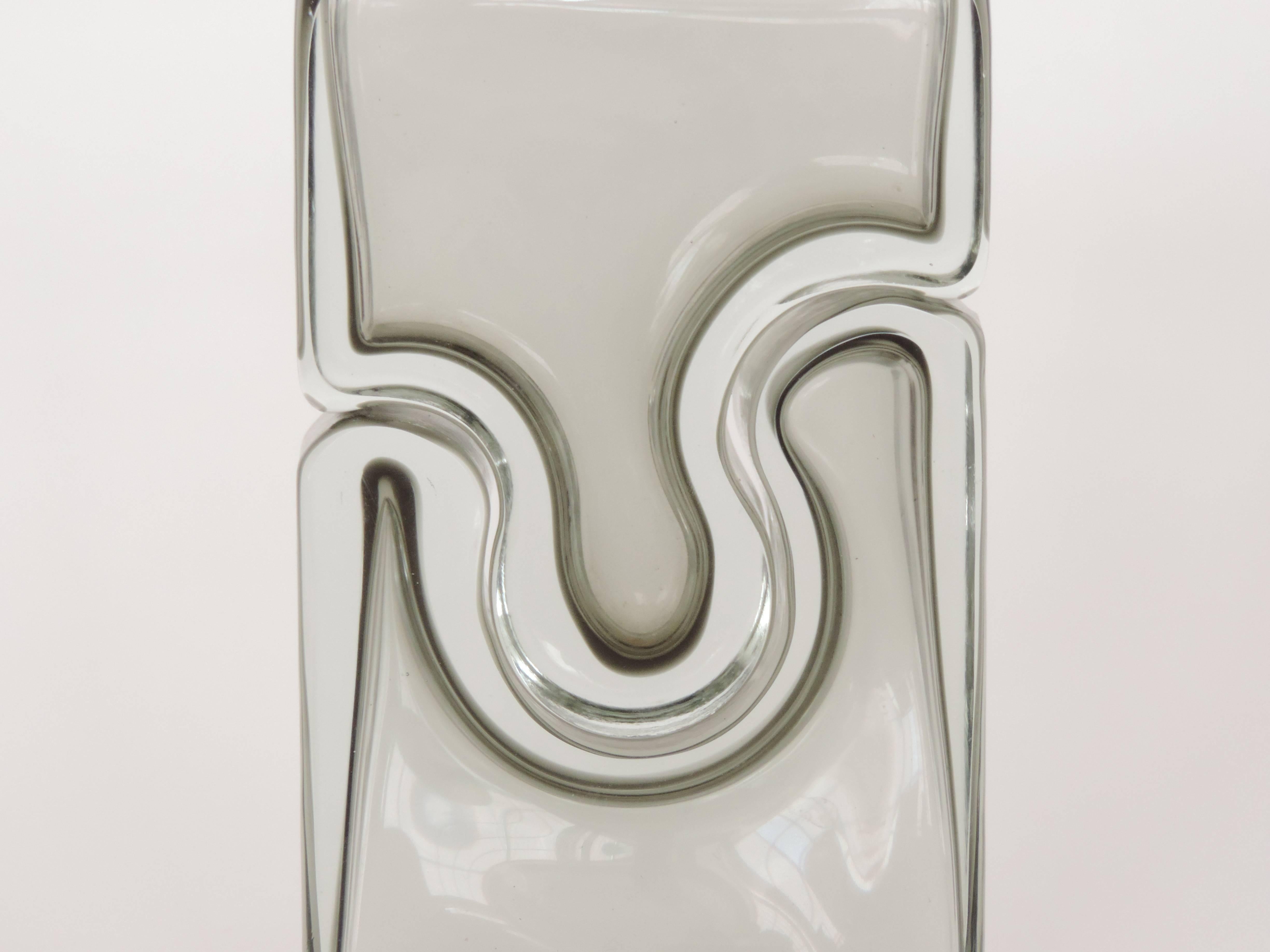 Mid-Century Modern Splendid Barbini 'Puzzle' Murano Vase For Sale