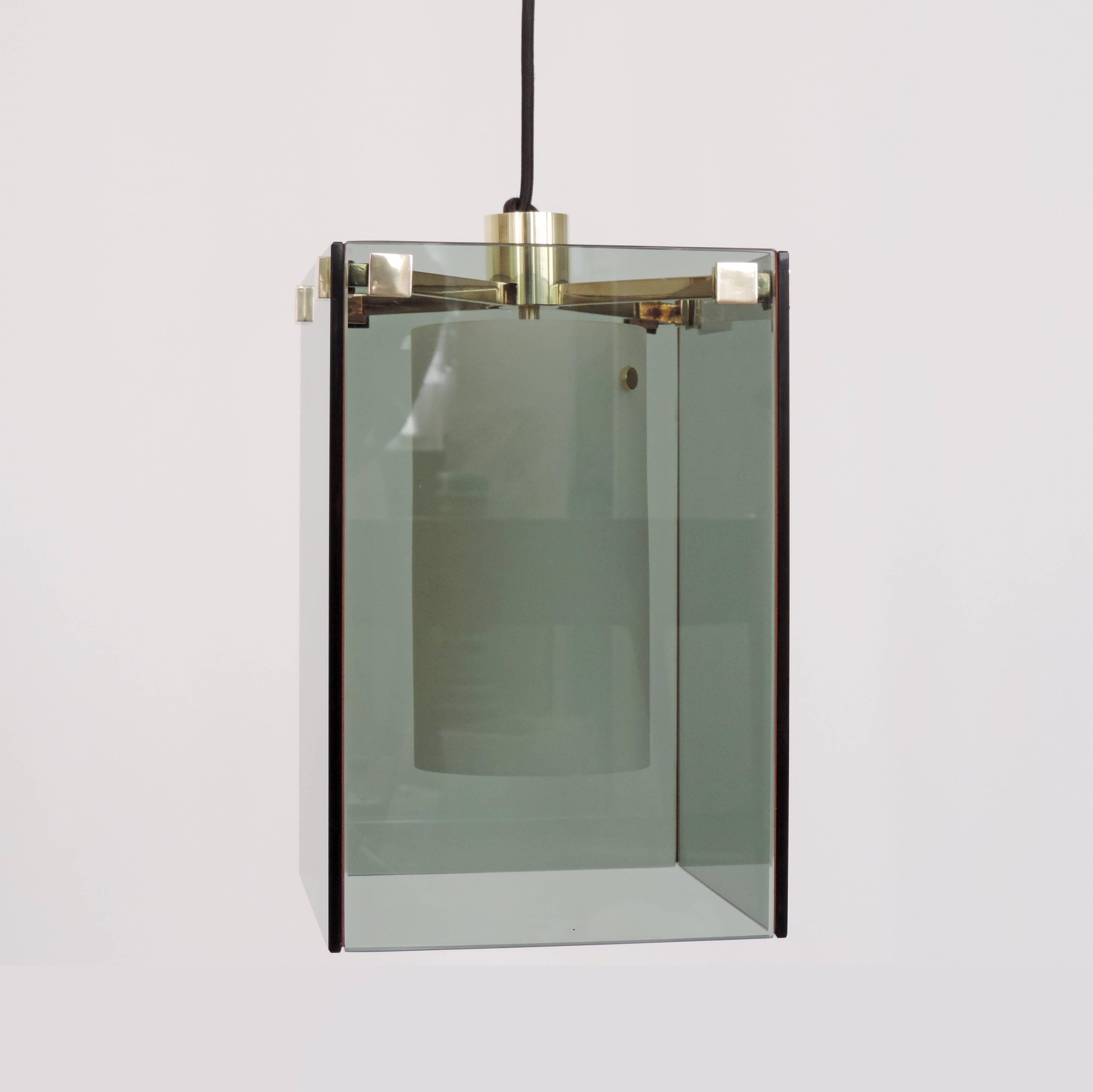 Italian Splendid Max Ingrand Set of Three Mod. 2211 Ceiling Lamps for Fontana Arte