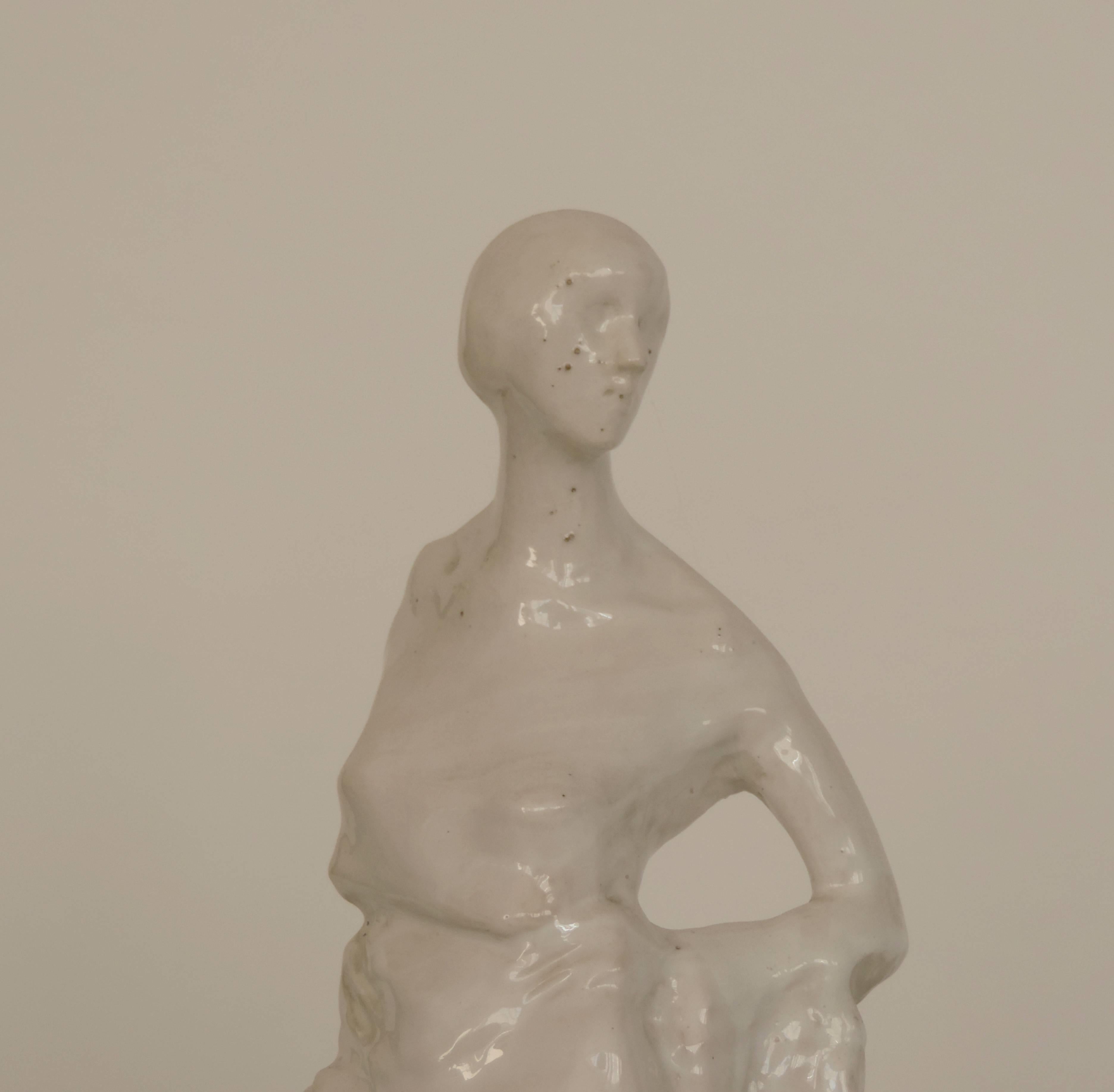 Italian Enrico Mazzolani Female Figure, Italy, 1930s For Sale