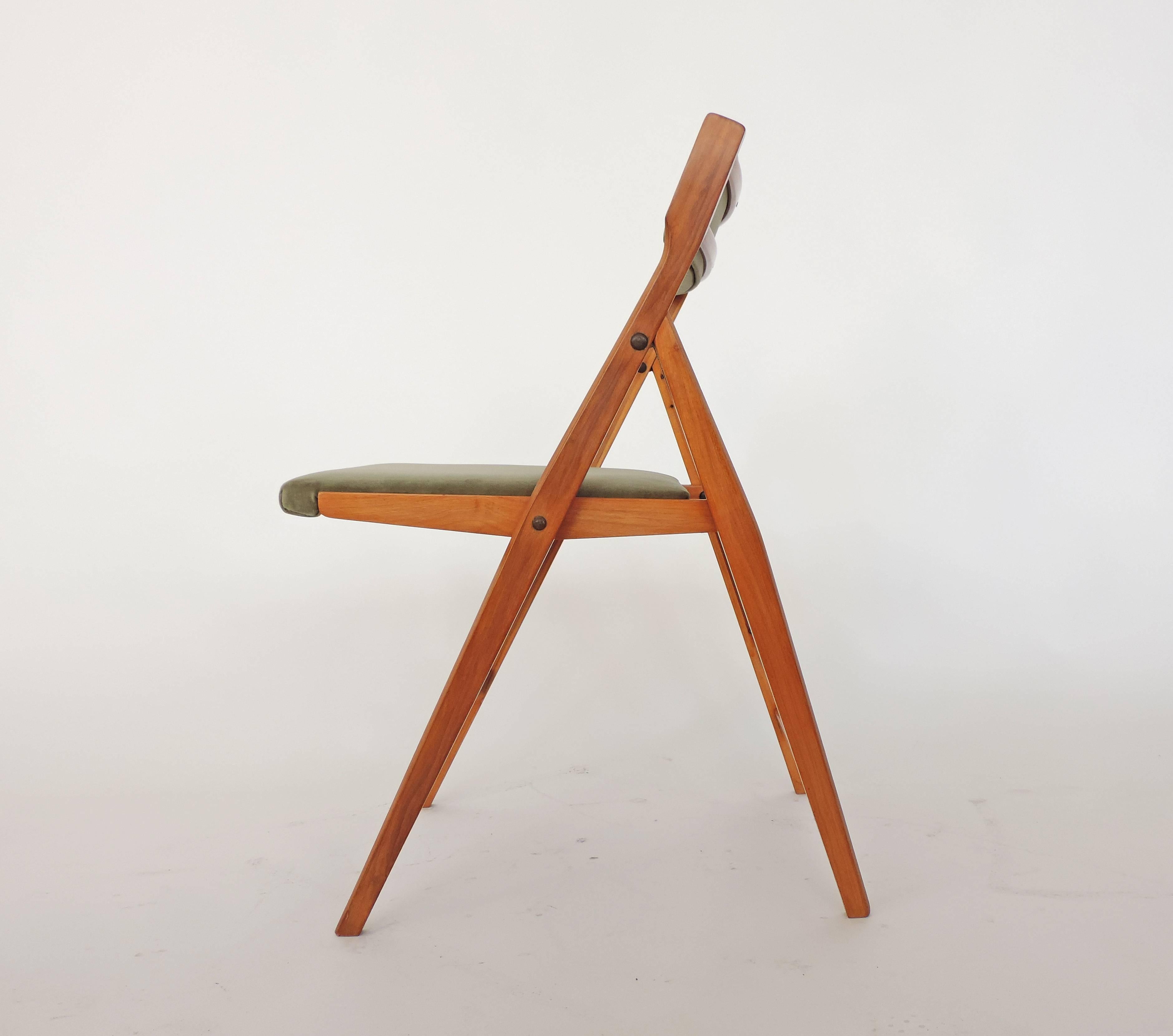 Italian Gio Ponti Folding Chair for F. Reguitti