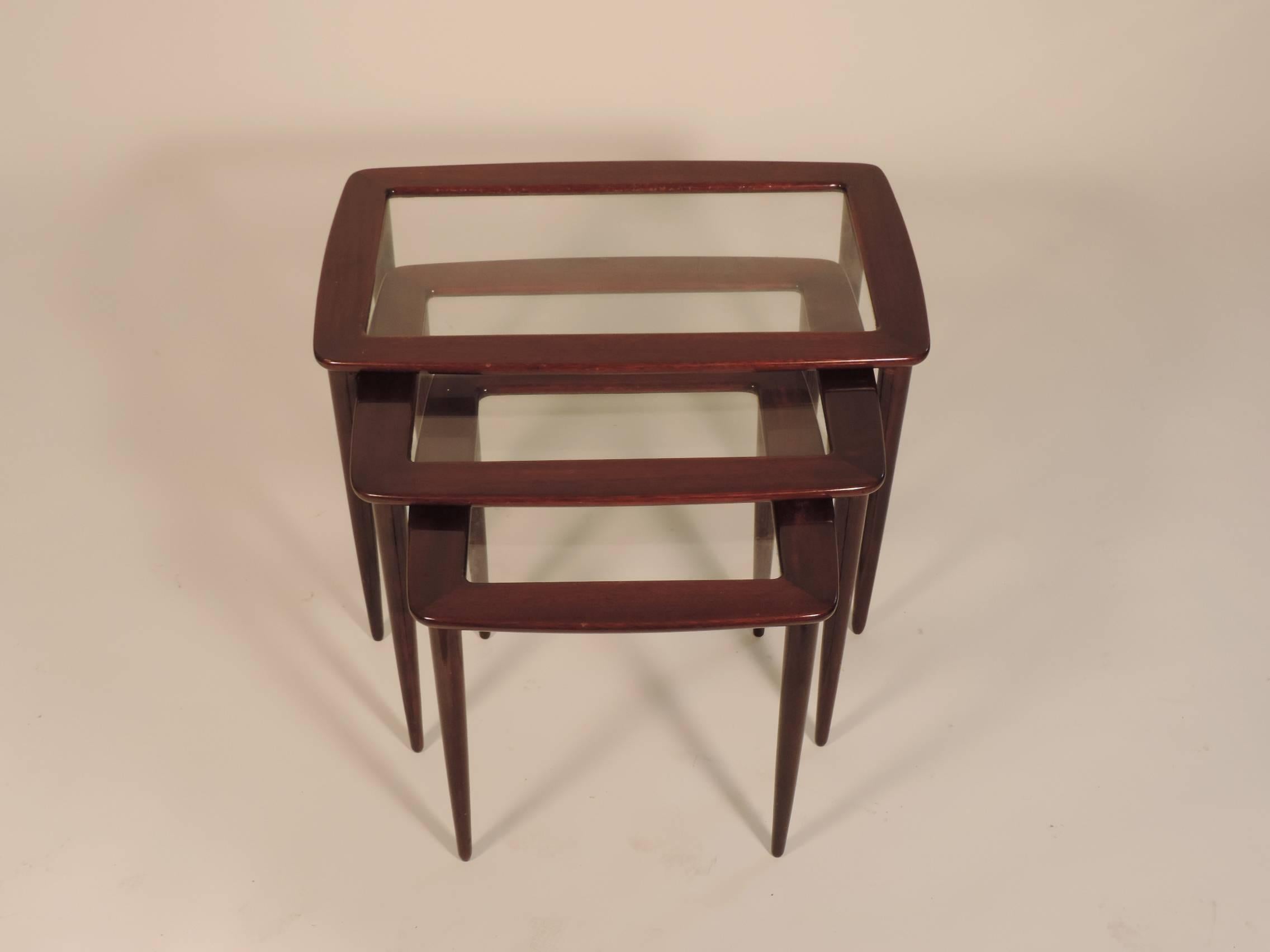 Mid-Century Modern Ico Parisi Nesting Tables for De Baggis