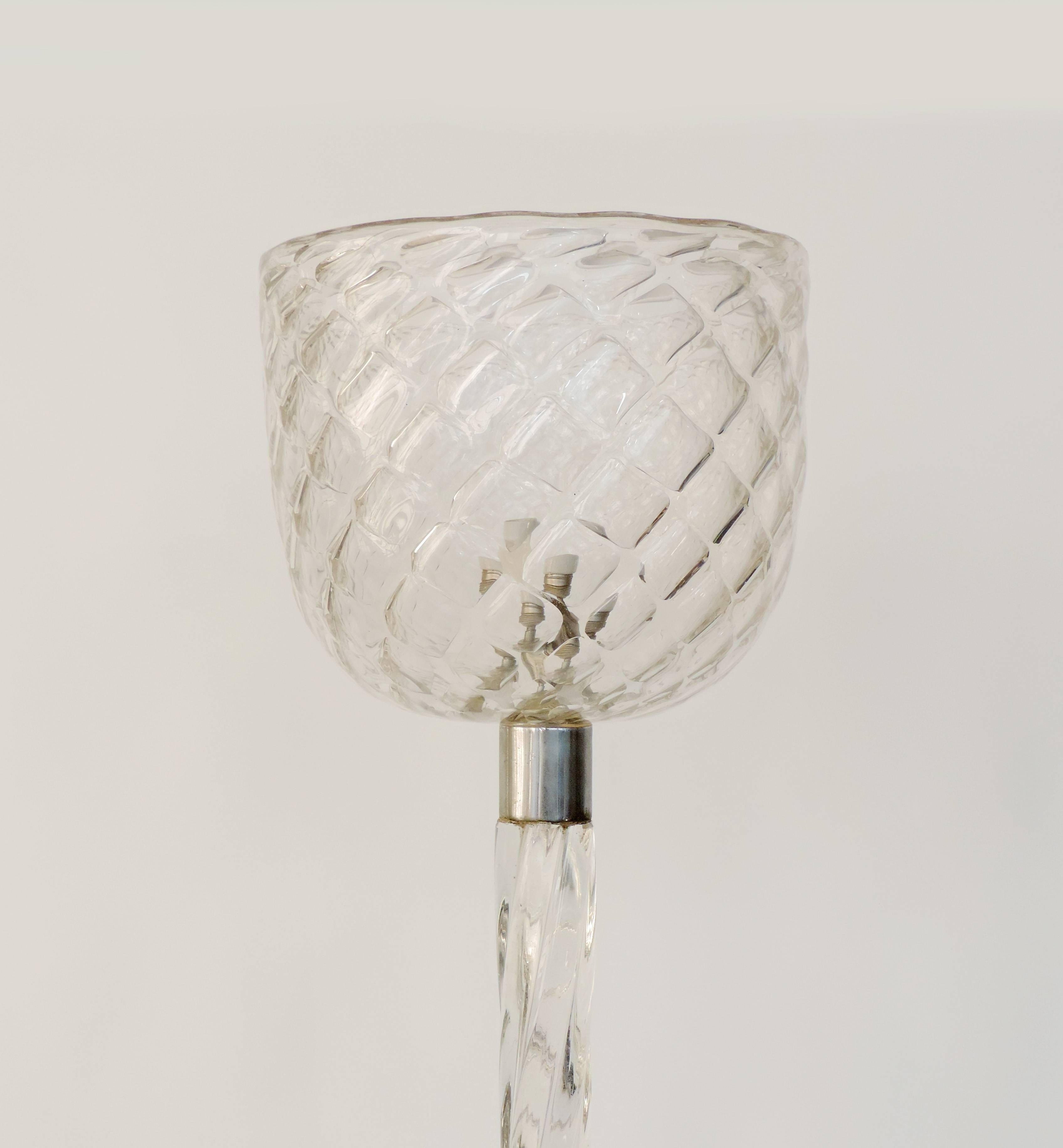 Spectacular Murano, 1930s floor lamp.
Attributed to Gio Ponti.