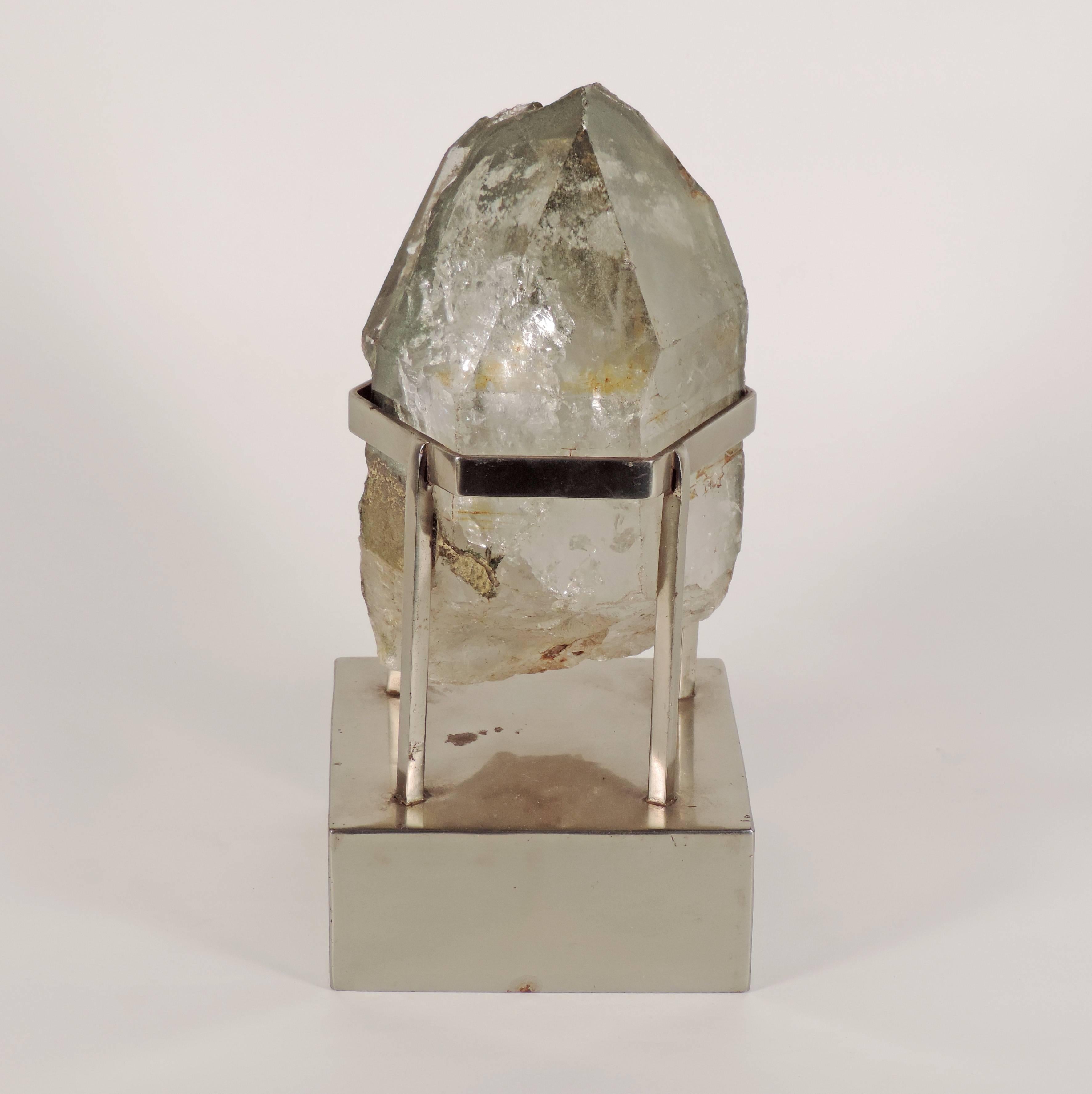 Modern Unique Carla Venosta, 1970s Rock Crystal Table Sculpture