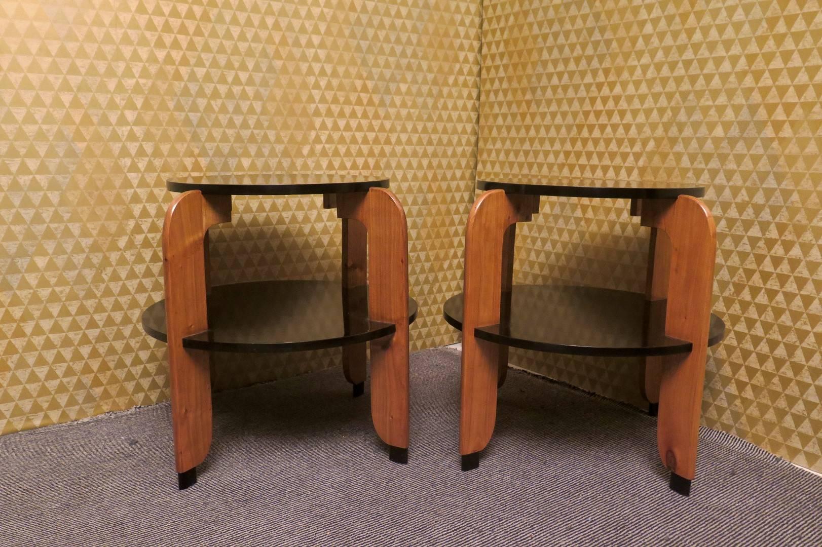 Pair of French Art Deco Tables In Excellent Condition In Rome, IT