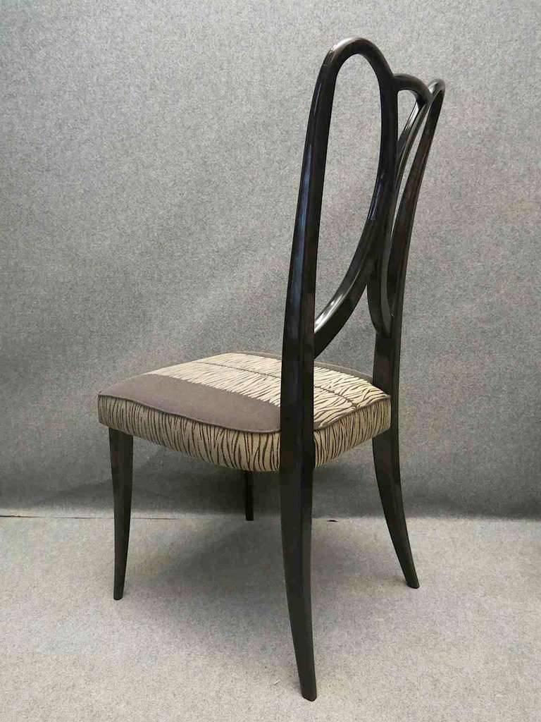 Four 1930 Guglielmo Ulrich Italian Art Deco Chairs 3