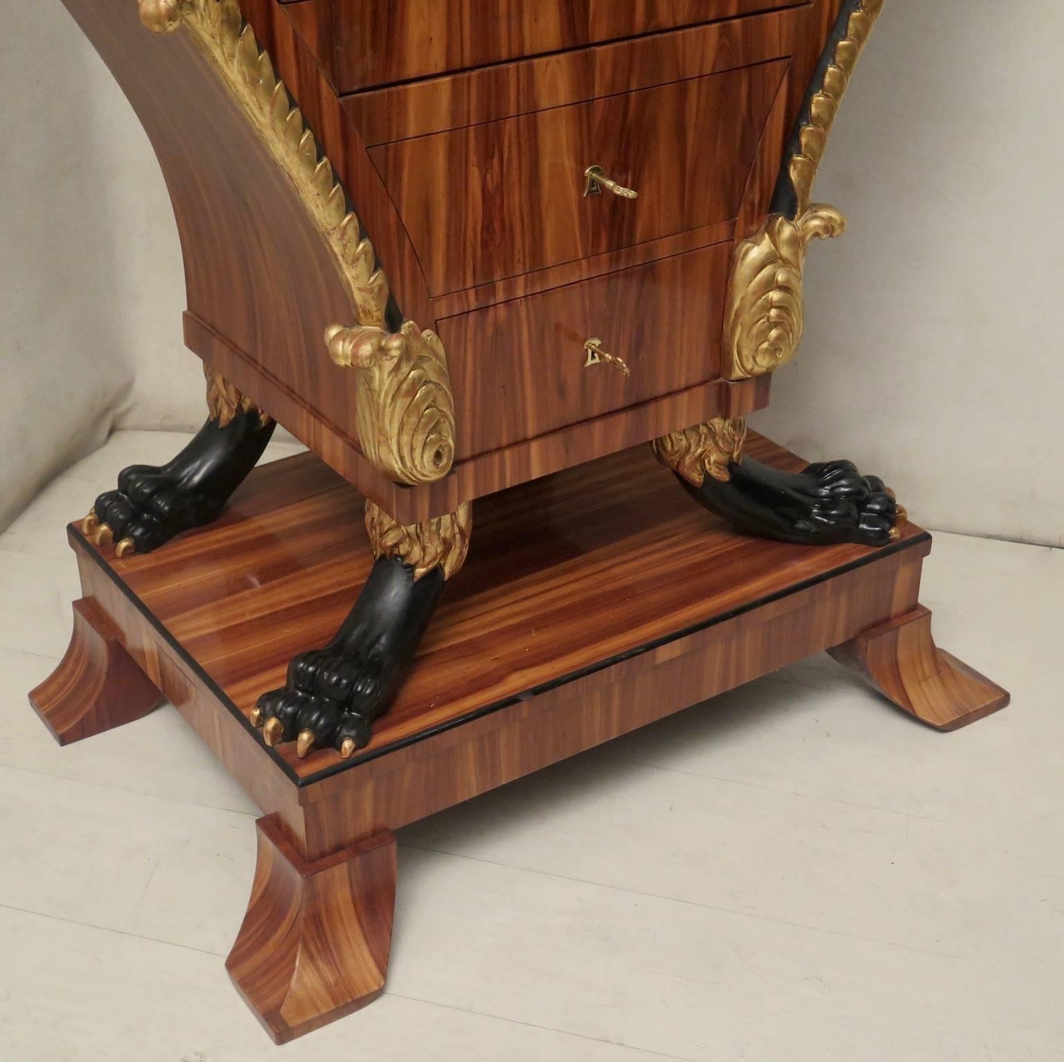 Biedermeier Style Cherry Wood Secretaires In Excellent Condition In Rome, IT
