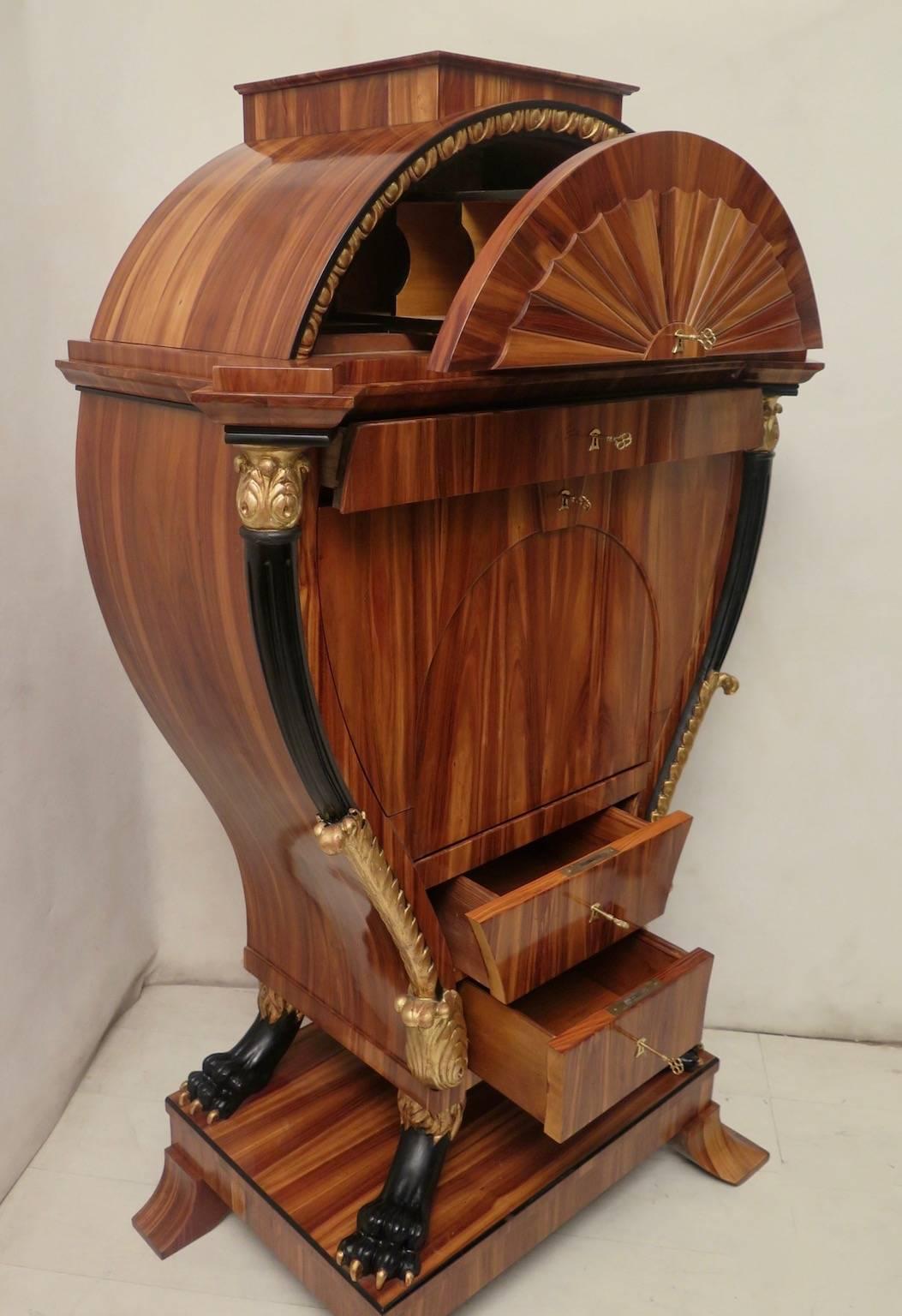 Biedermeier Style Cherry Wood Secretaires 1