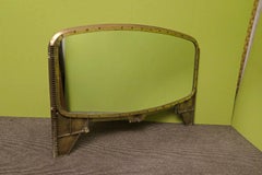 MidCentury Oval Brass Italian Consol / Wall Mirror, 1930