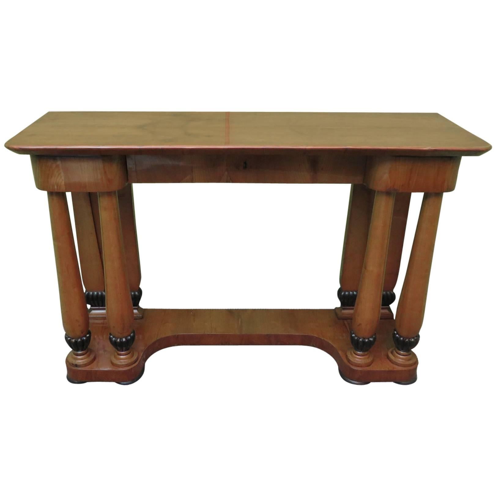 Biedermeier Cherrywood Austrian Console Table, 1820