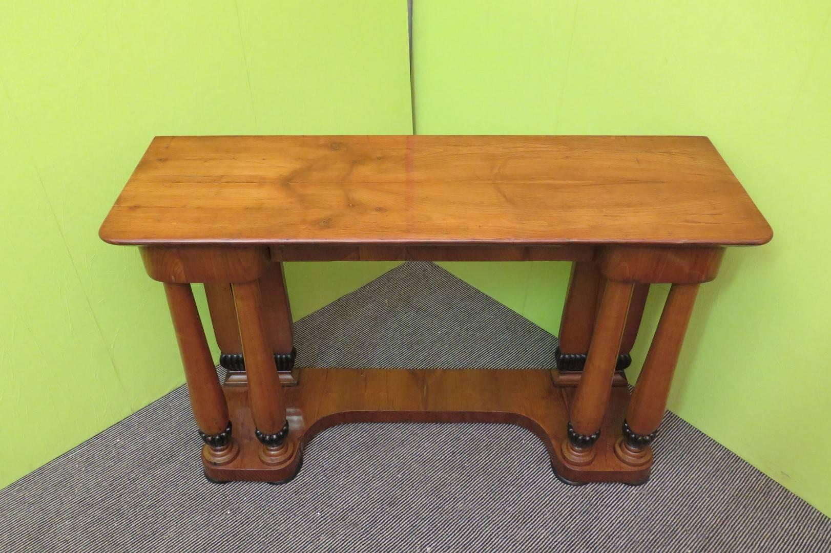 Biedermeier Cherrywood Austrian Console Table, 1820 1