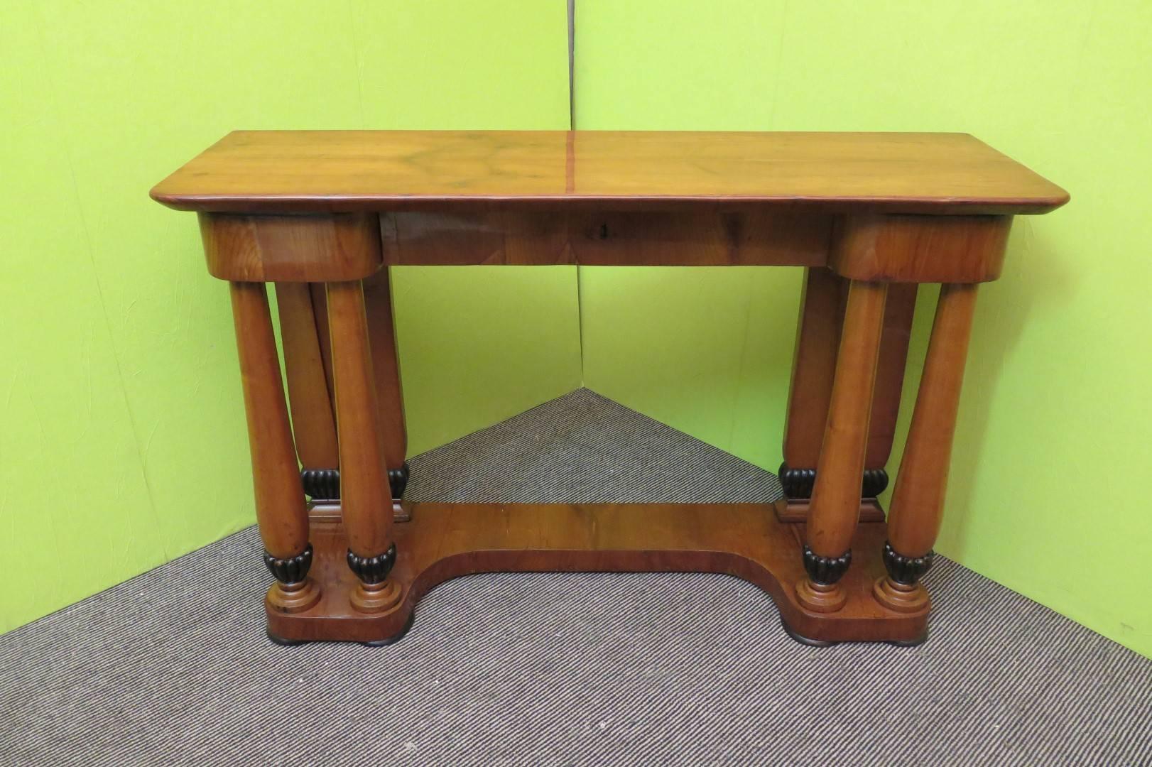 Biedermeier Cherrywood Austrian Console Table, 1820 3