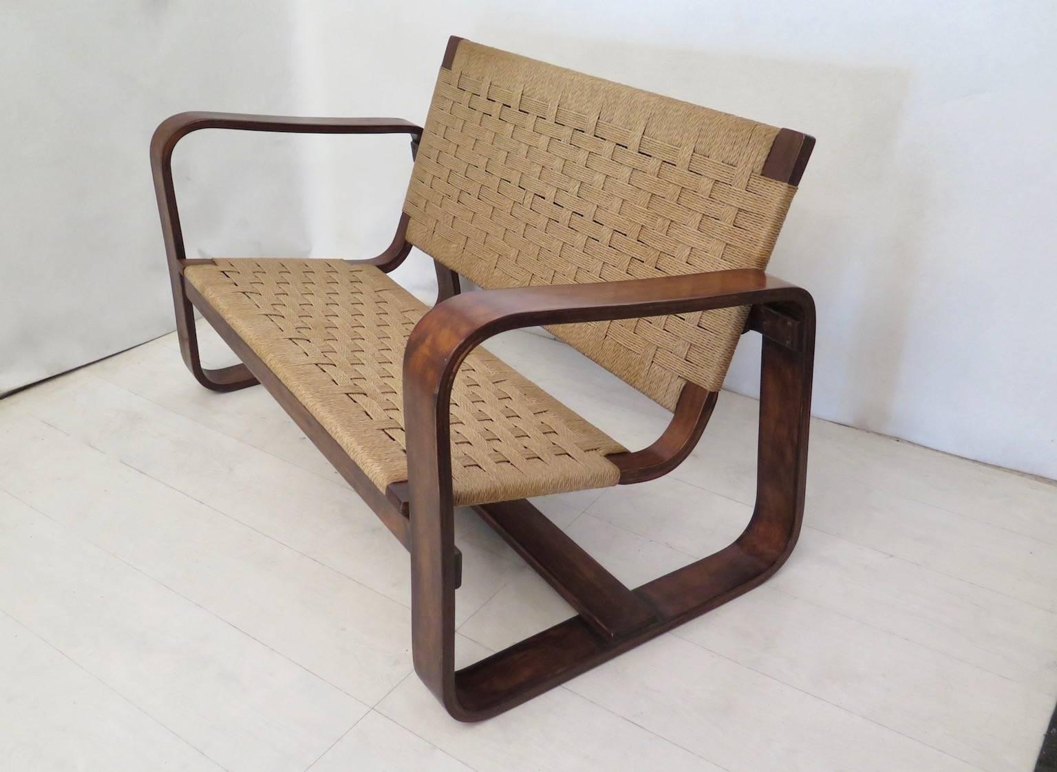 Giuseppe Pagano Pogatschnig e Gino Maggioni 1939-1941 Italian Sofa (Moderne der Mitte des Jahrhunderts)