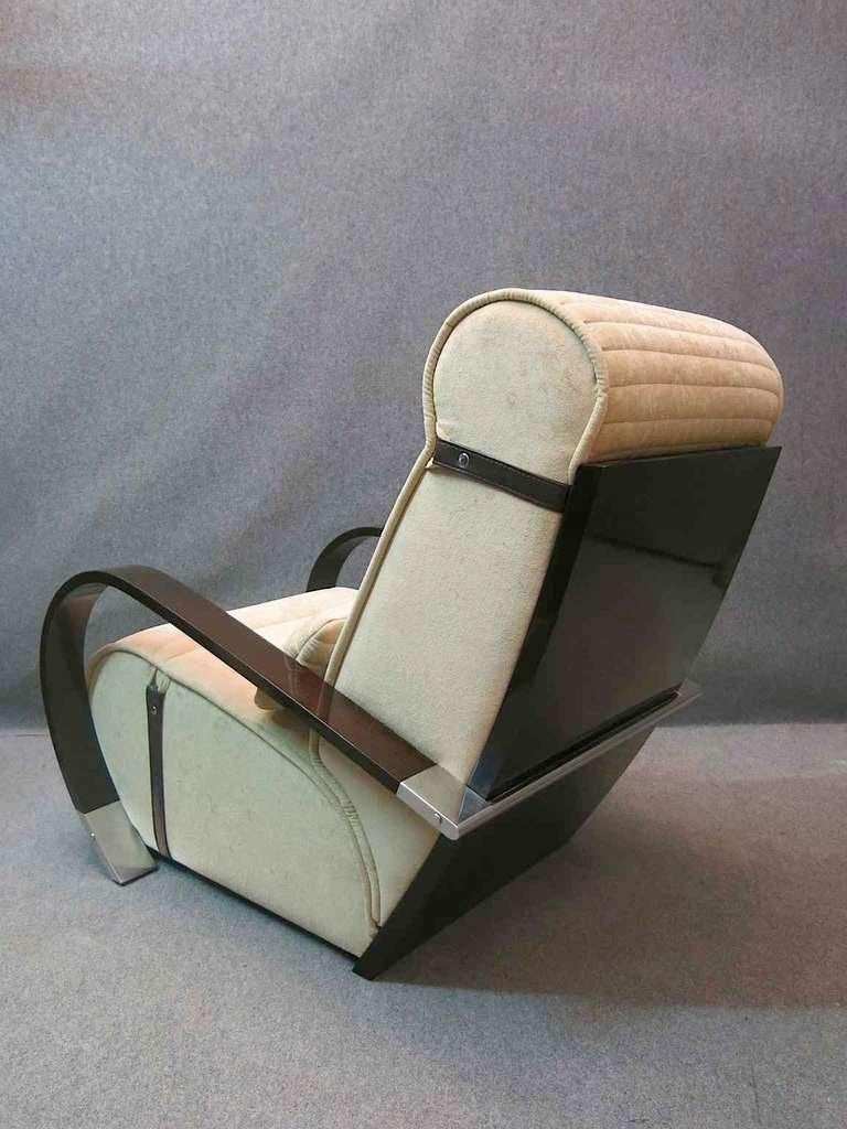 Pair of Midcentury Wood and Velvet Italian Lounge Chairs, 1950 3