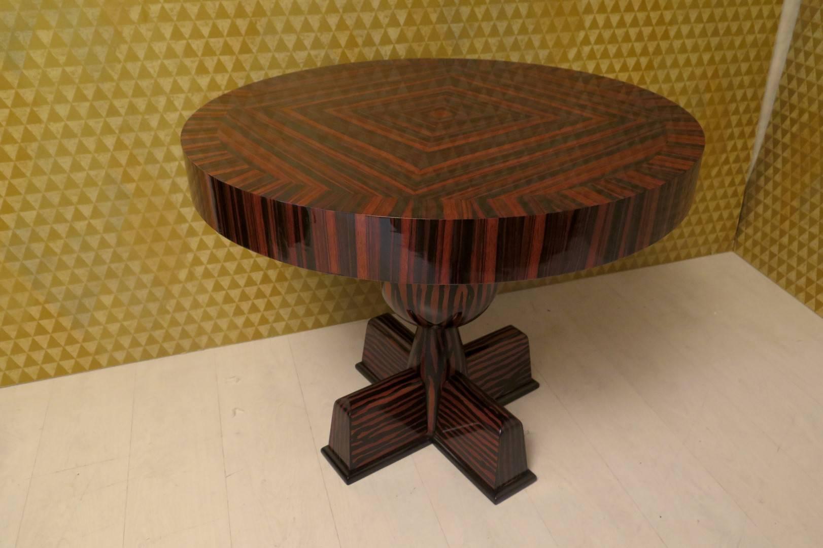Side Table in Ebony Macassar 1