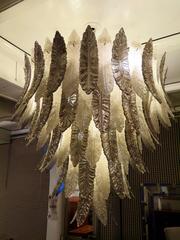 Murano White and Dove Gray Color Italian Chandeliers and Pendant, 1980