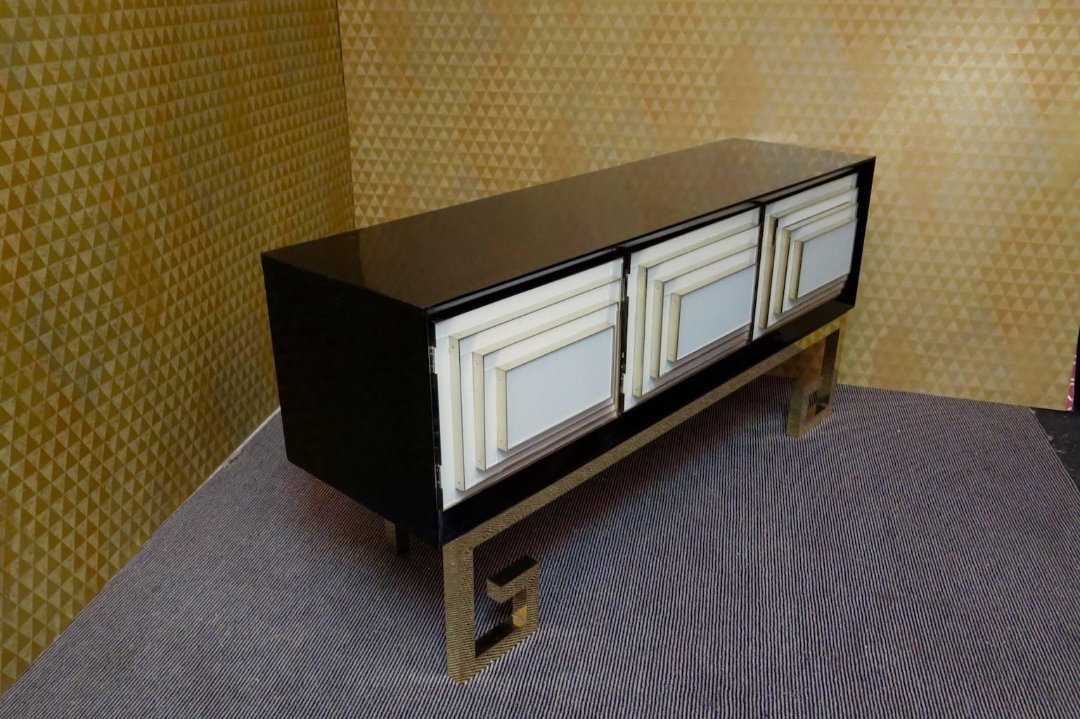 Peculiar Hutch Buffet, 1950s In Excellent Condition In Rome, IT