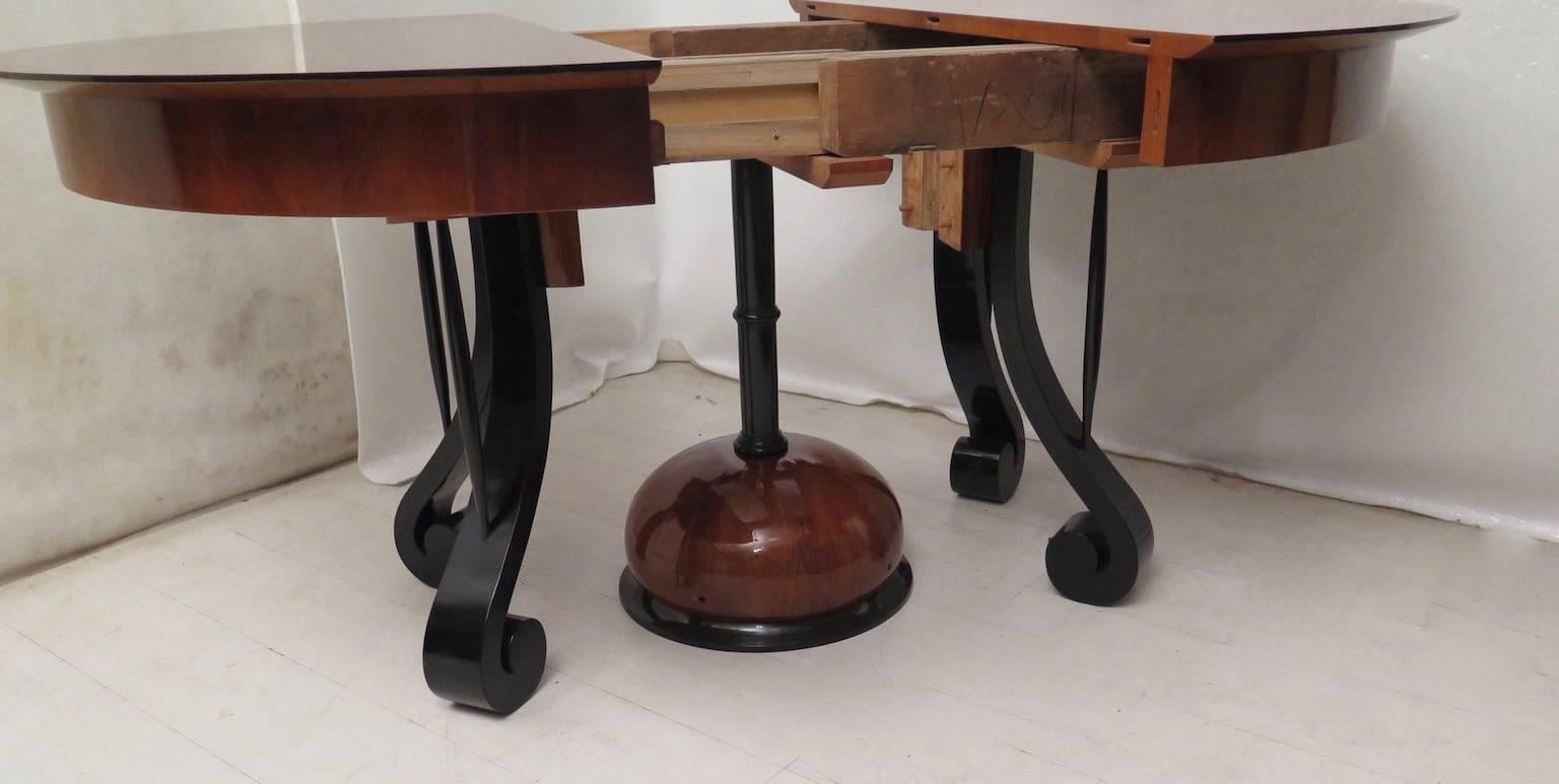 1820 Biedermeier Cherry Wood Austrian Extendable Table 1