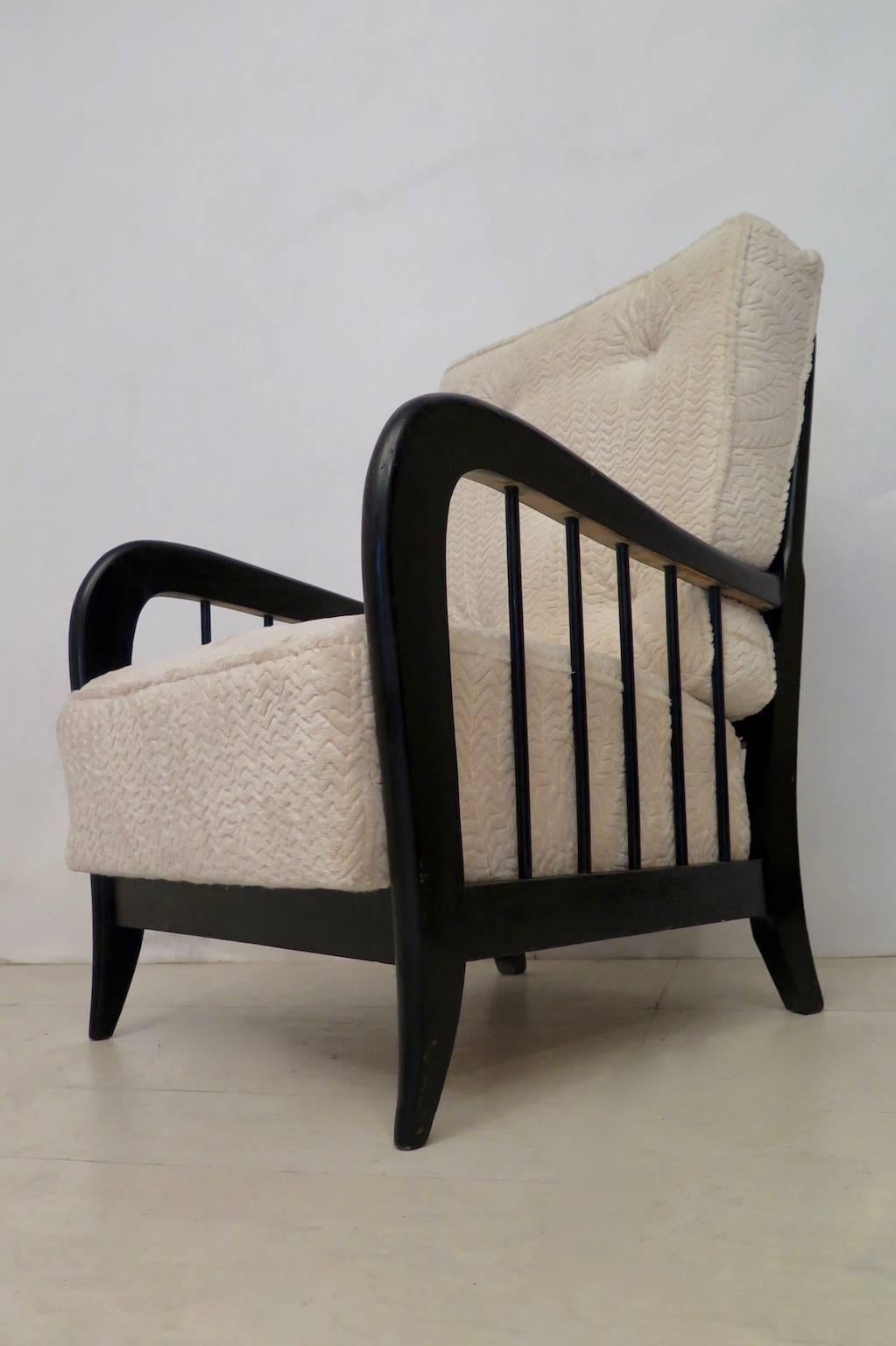 Mid-20th Century Wonderful Armchairs Attributed to Paolo Buffa