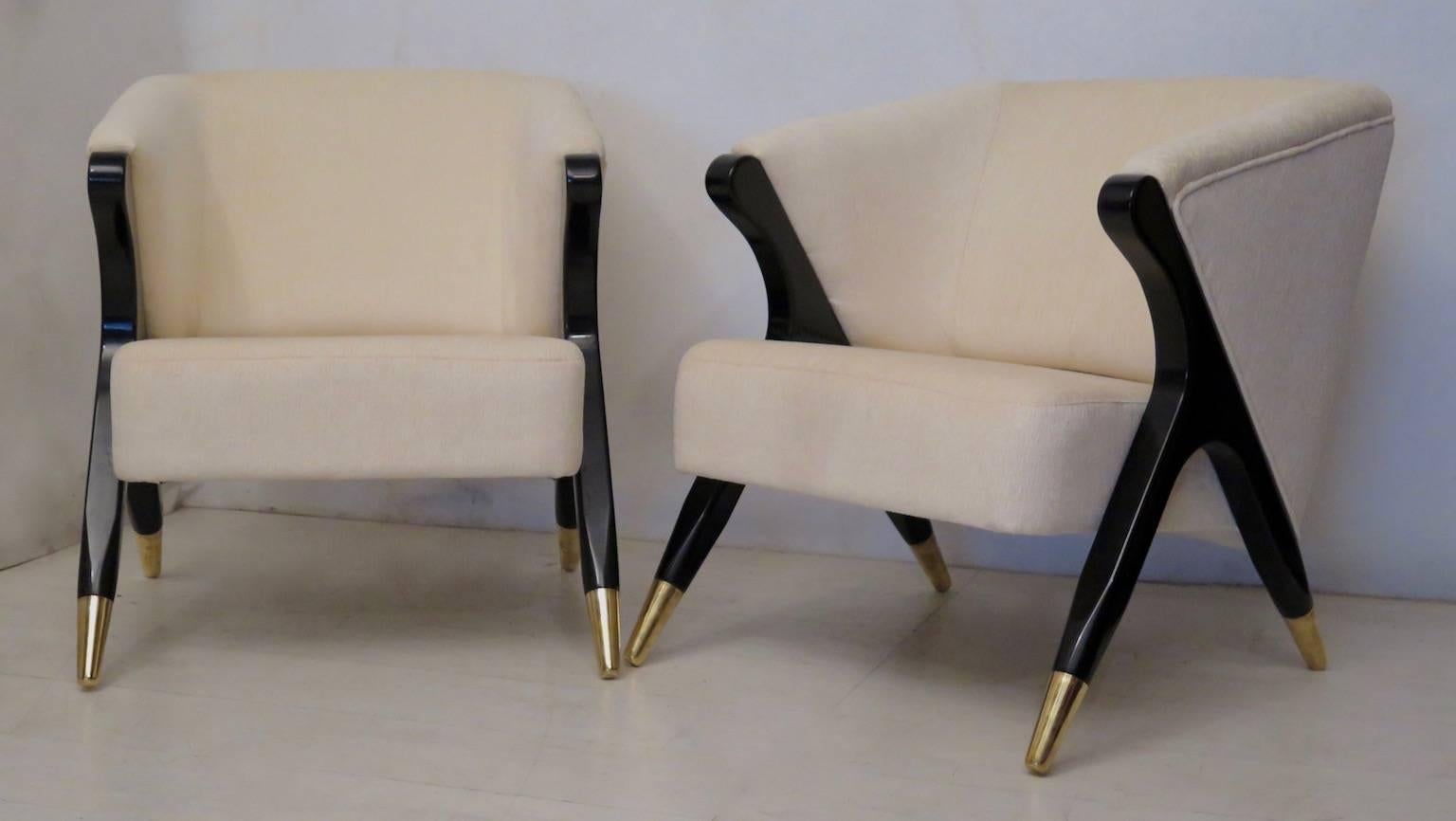 Two Art Deco Armchairs, Italy, 1930s 4