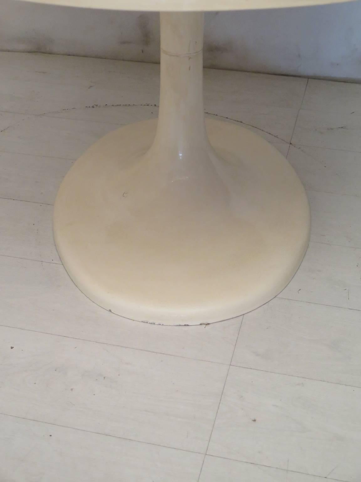 Epoxy Resin Tulip Oval Table, 1970 For Sale