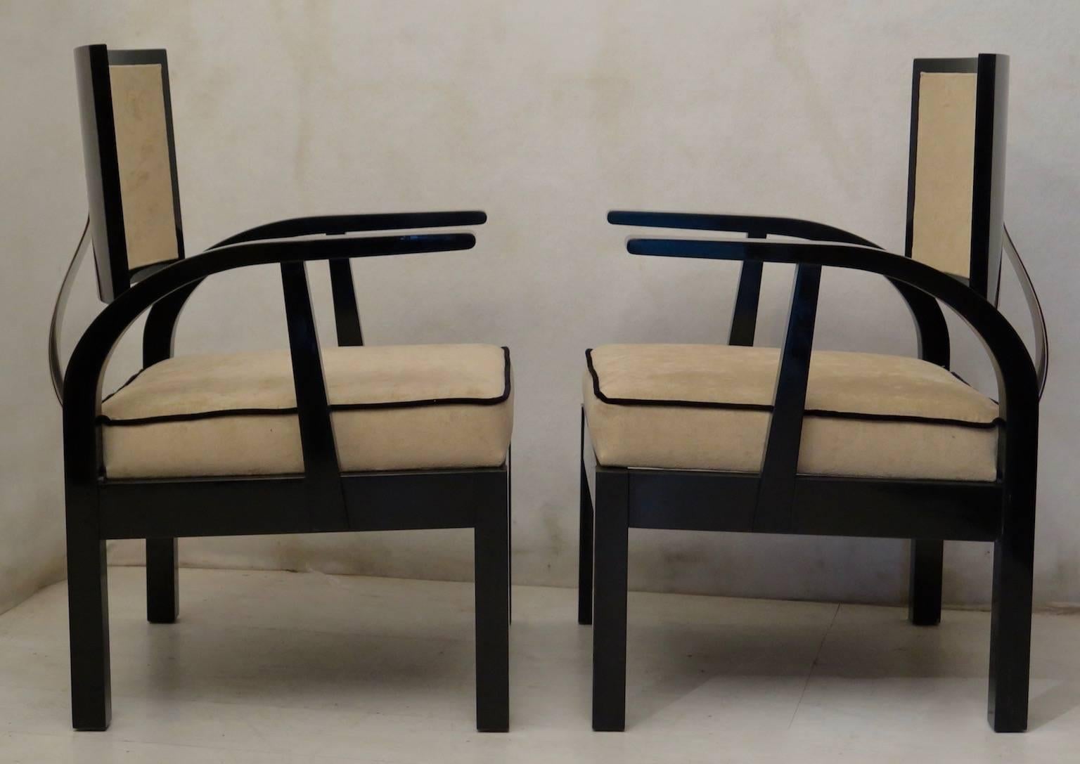 Hungarian Two Armchairs by Lajos Kozma, Ungheria, 1940s