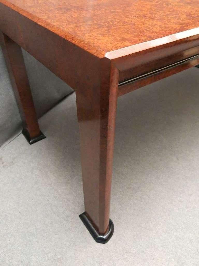 Mid-20th Century MidCentury Rectangular Maple Root Italian Dinning Table, 1940 For Sale