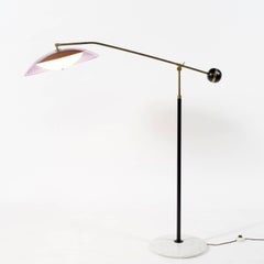 Stilux Milano Italian Midcentury Adjustable Standig  Floor Lamp , 1960