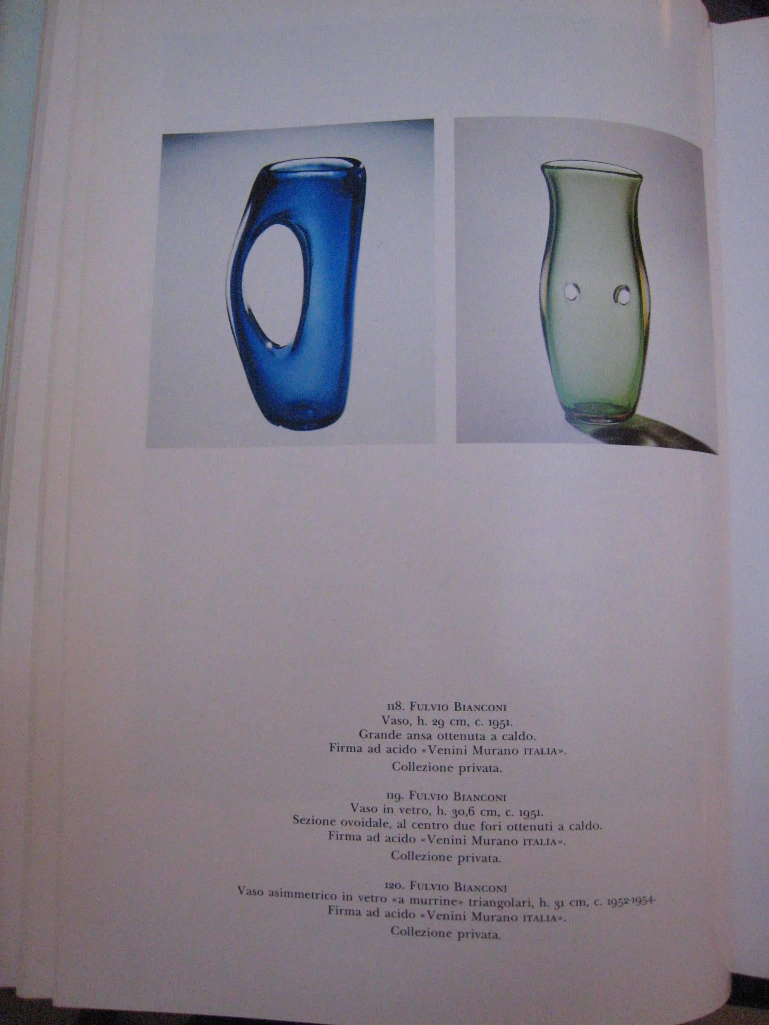 Mid-20th Century Fulvio Bianconi Venini  Murano Glass Vase Called 