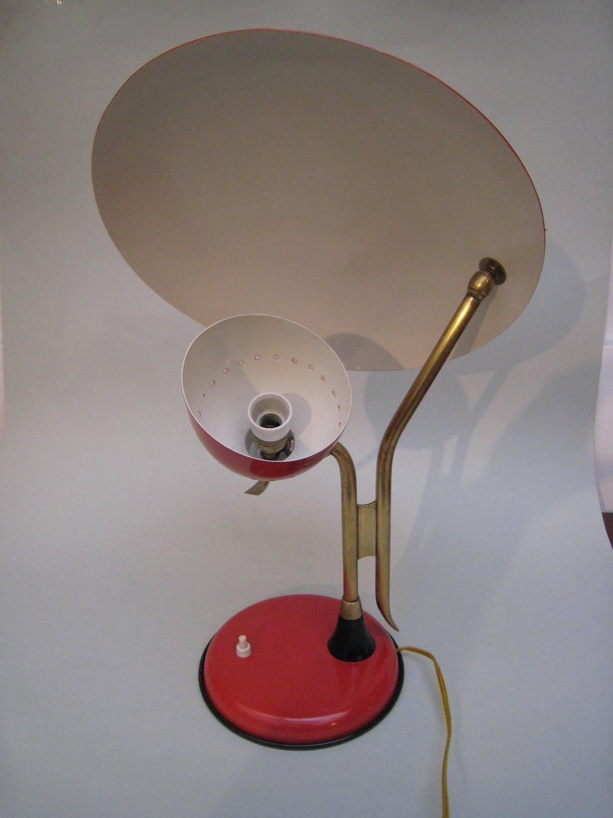Mid-20th Century 1950s Adjustable Table Lamps by Stilux Milano