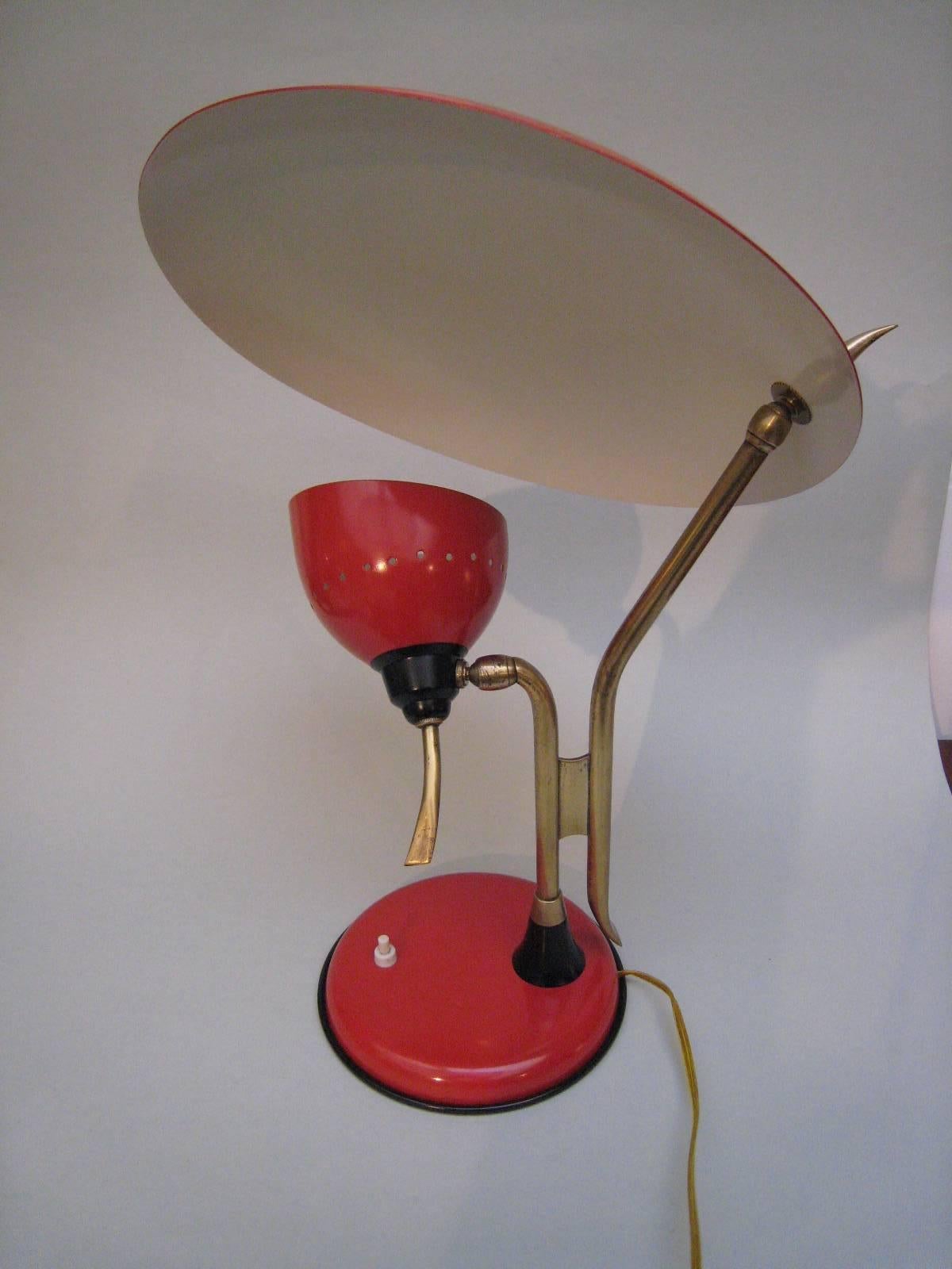 1950s Adjustable Table Lamps by Stilux Milano In Excellent Condition In Firenze, Toscana