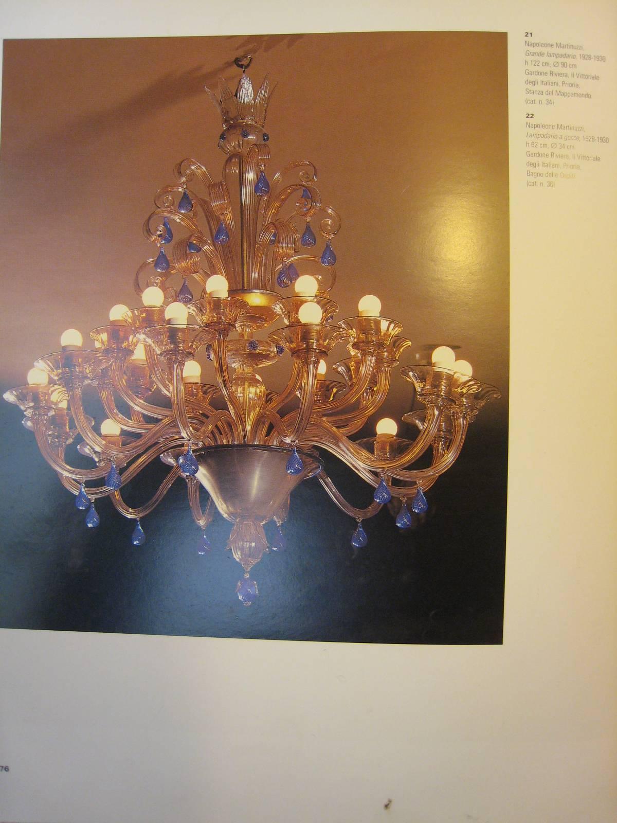 Venini Murano Chandelier Designed by Napoleone Martinuzzi, Italia 1928 3