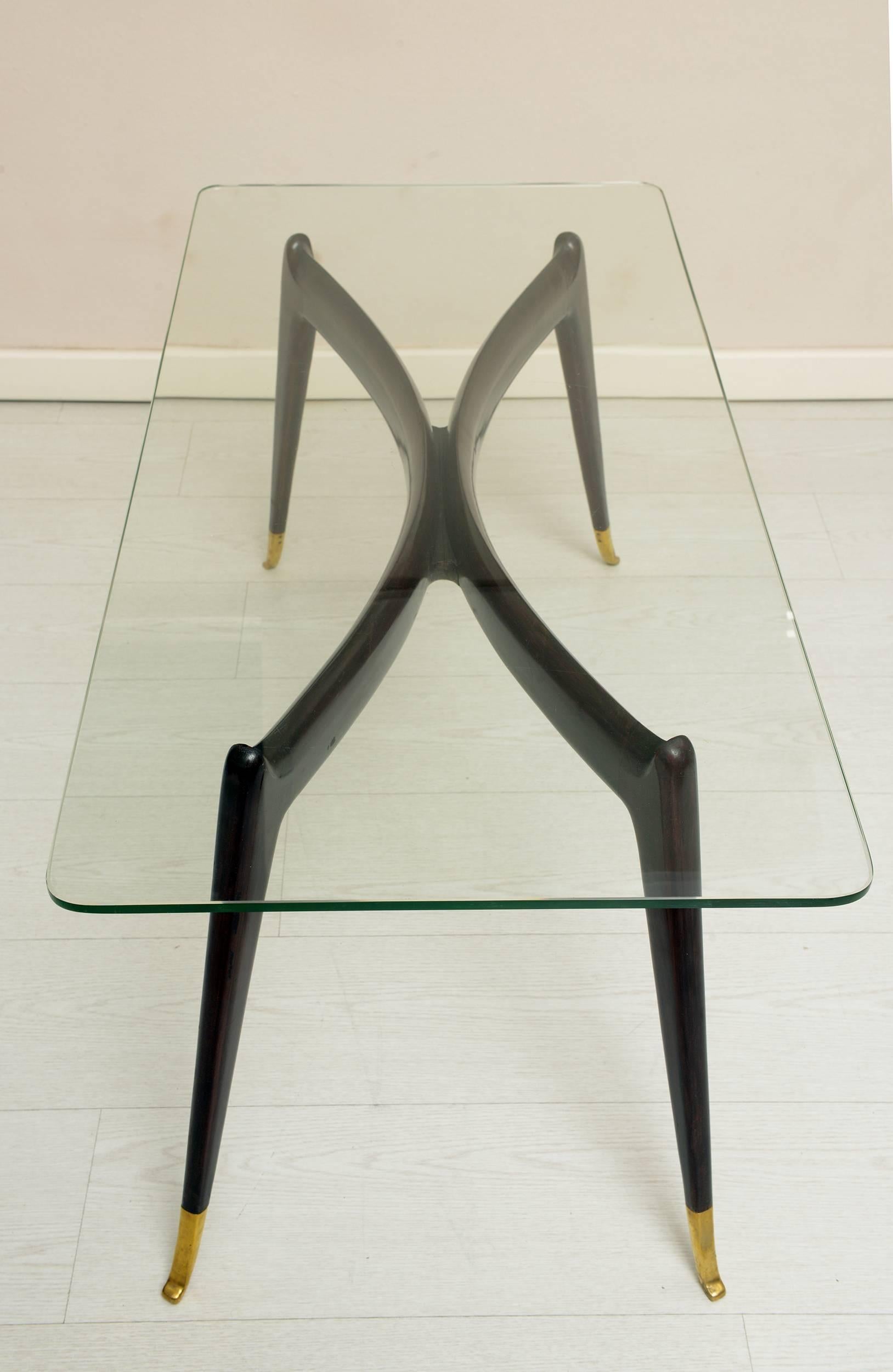 Mid-Century Modern Mid century Italian 1950's coffee table Gio Ponti style.