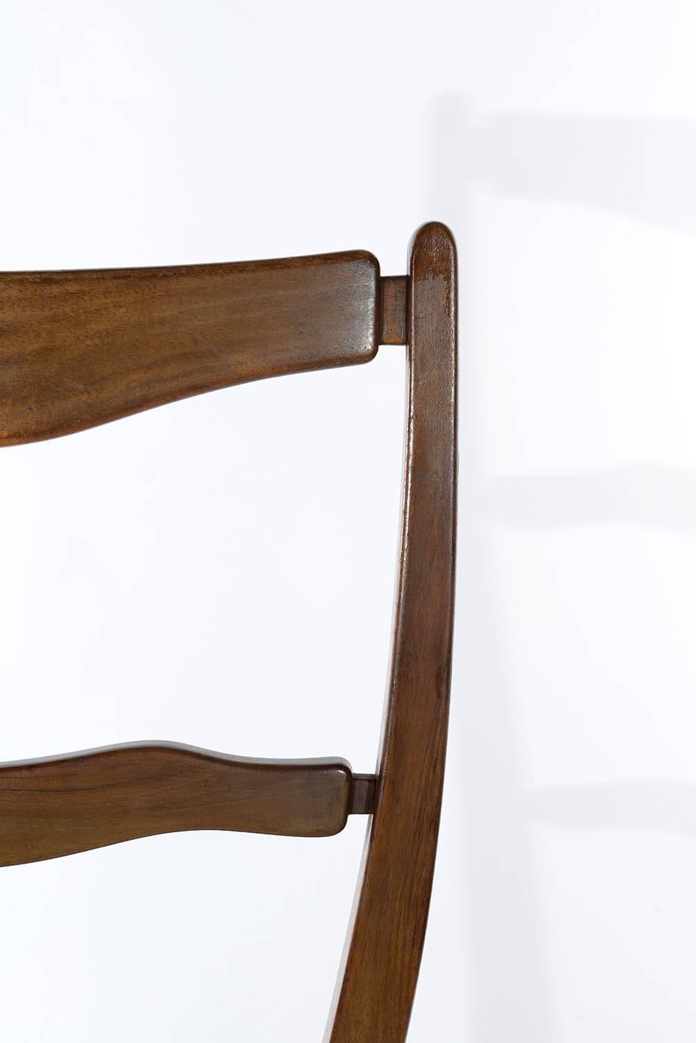 Pair of Hight-Back 1940 Chairs by Architect Italo Gamberini, Firenze For Sale 2