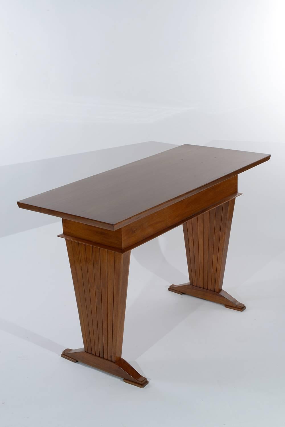 Mid-Century Modern Italian Console Table or Writing Desk by Arch. Giovanni Michelucci