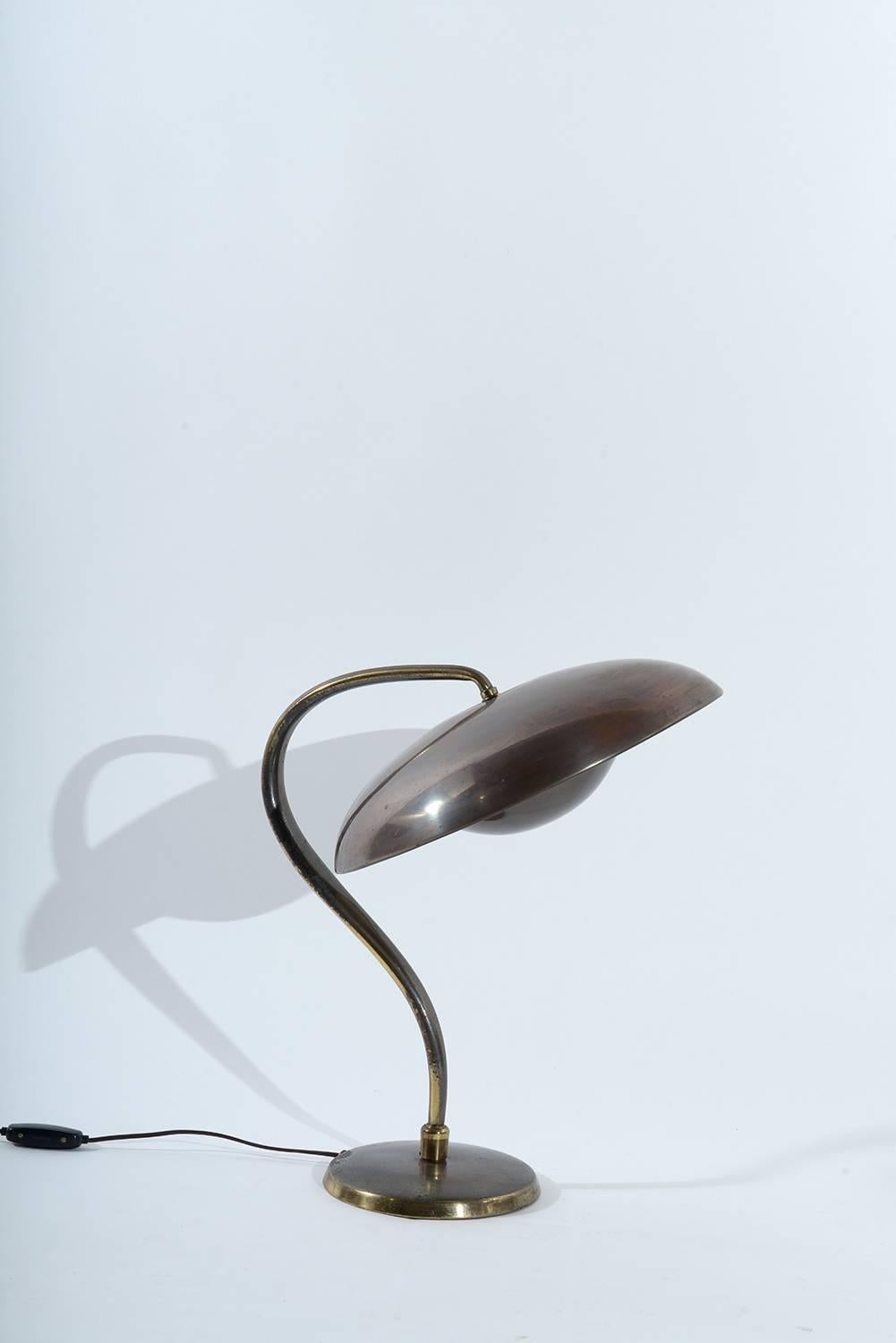 Mid-Century Modern Italian 1940s Adjustable Table Lamp