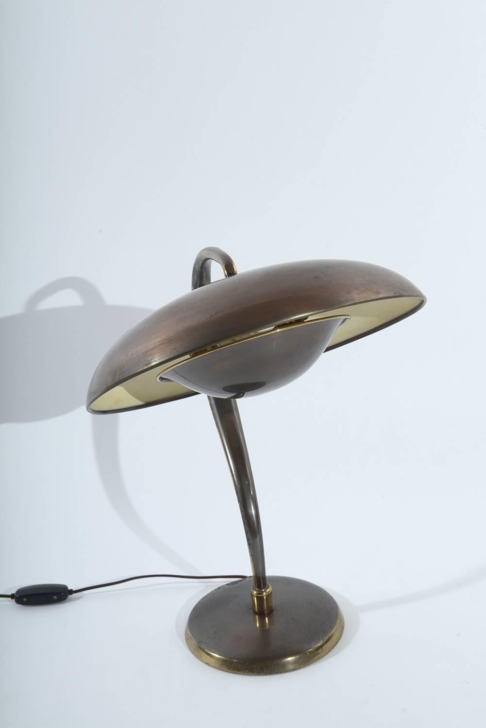 Mid-20th Century Italian 1940s Adjustable Table Lamp
