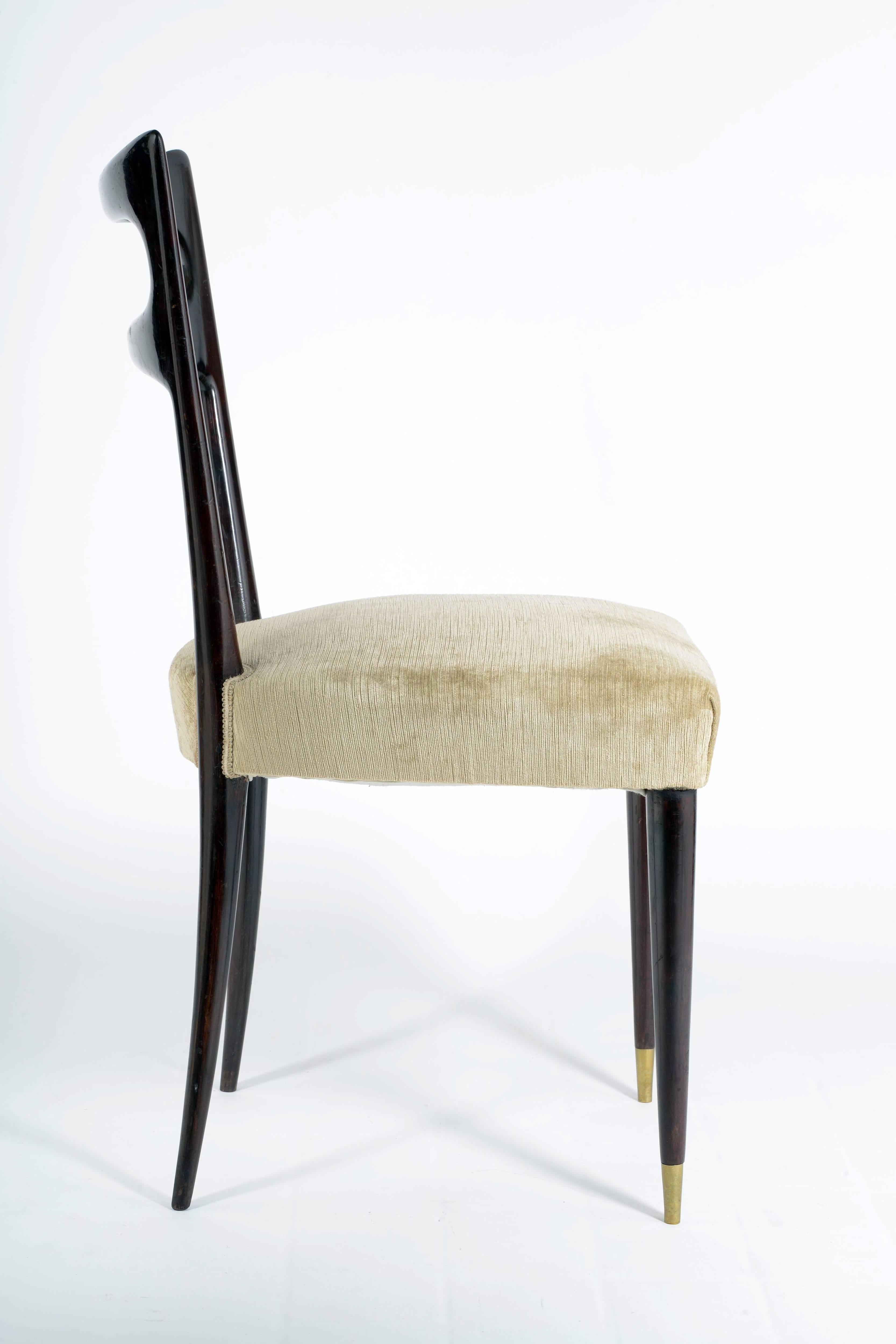 Mid-20th Century Four Stylish Italian 1950s Chairs by Paolo Buffa