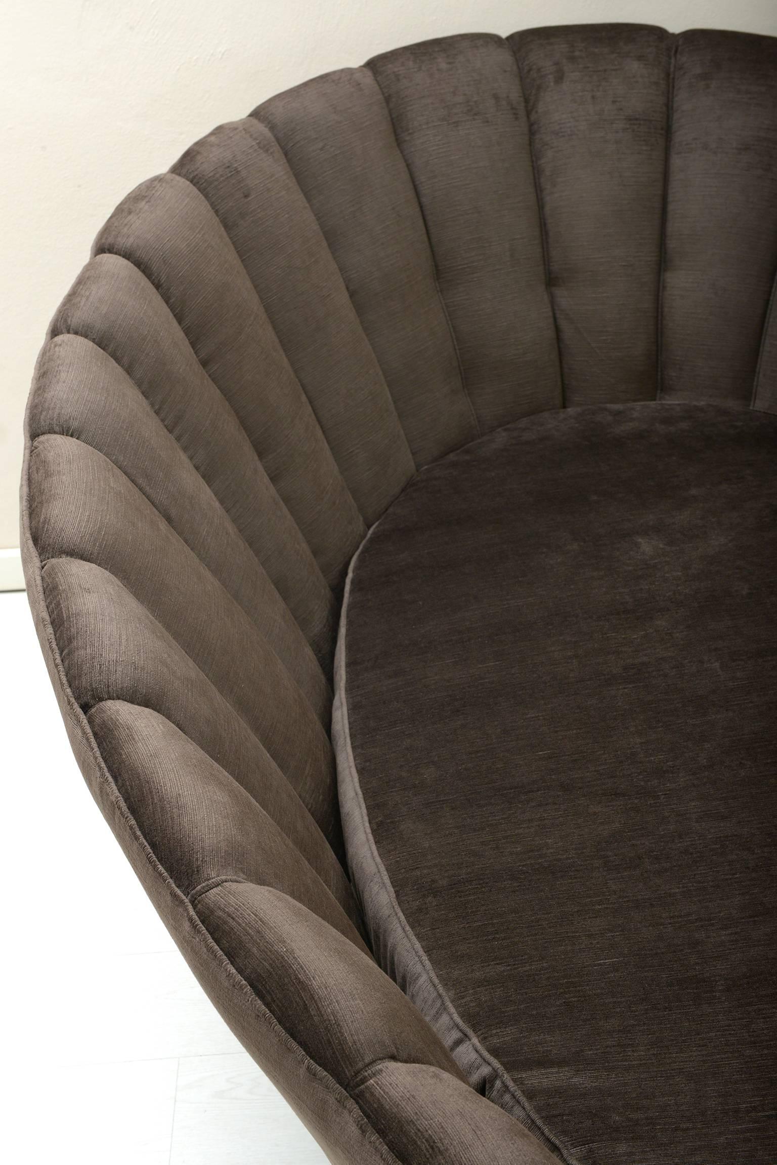 Important Curved Sofa by Arch Marzio, Cecchi Firenze, 1970 5