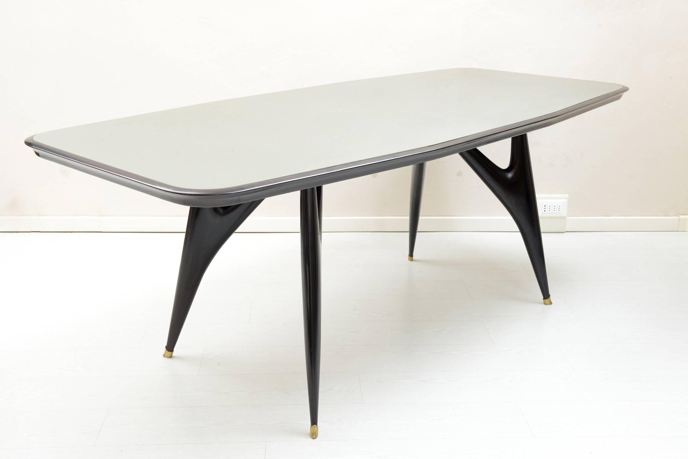 Mid century modern Italian Dining Table Attributed to Arc. Ico Parisi, 1950s 3