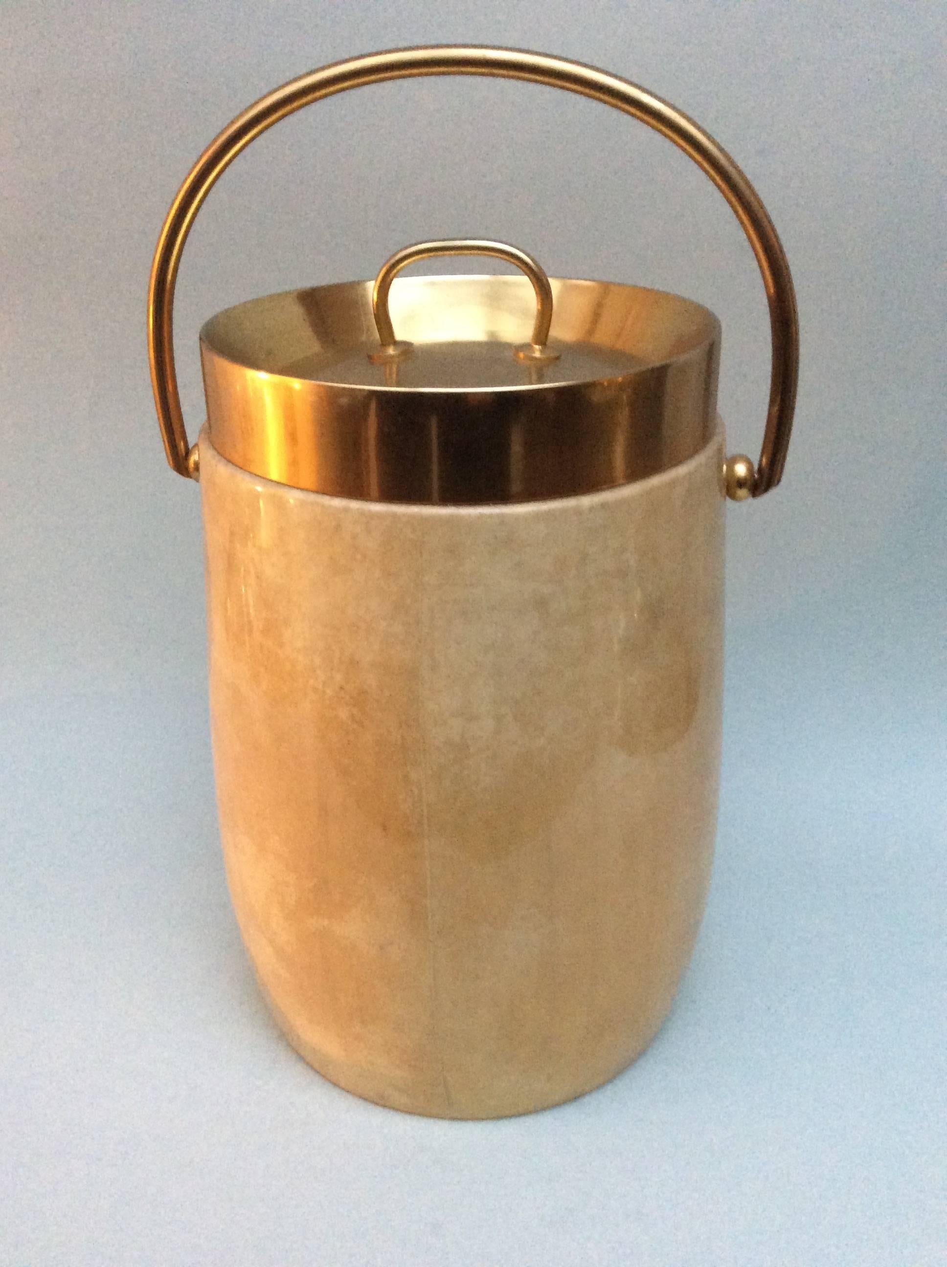 Mid-Century Modern Italian Mid-20th Century Parchment Ice Pocket or Wine Cooler by Tura