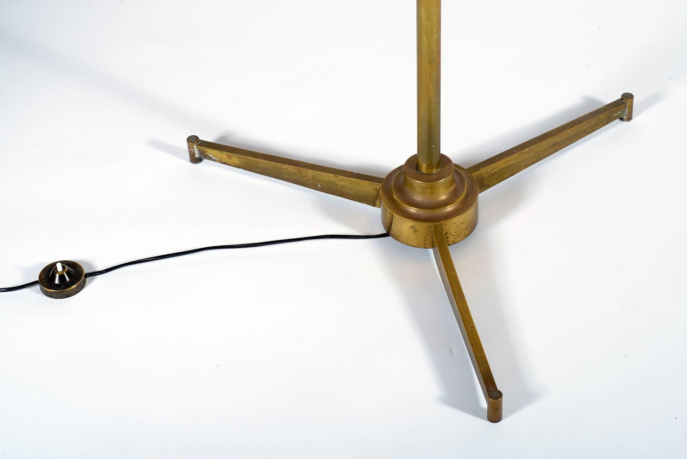 Italian Iconic Mid-Century Floor Lamp, Easel by Angelo Lelli-Arredoluce Signed, 1950s